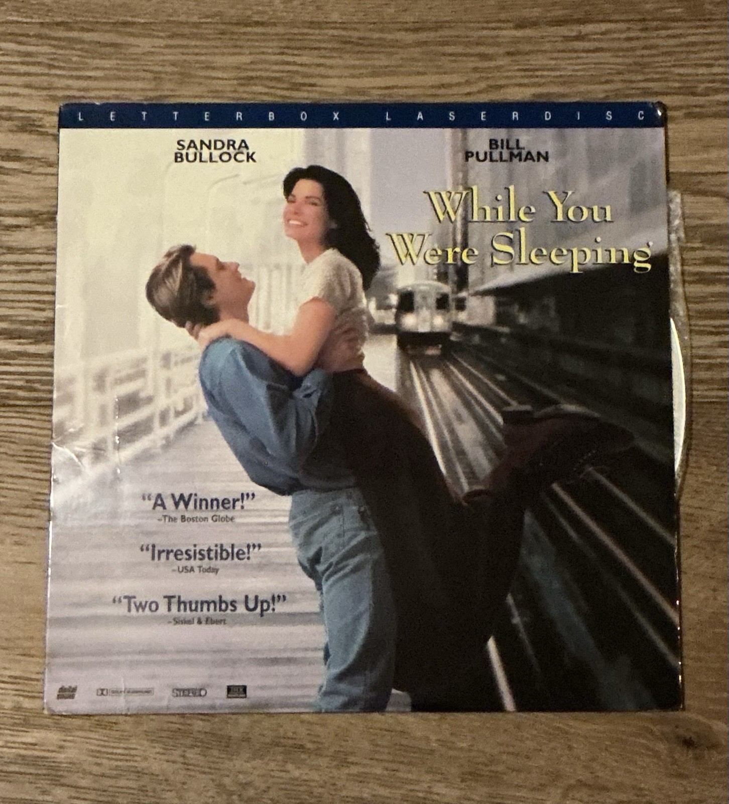 While You Were Sleeping Sandra Bullock Jon Turteltaub Letterbox LaserDisc 1995
