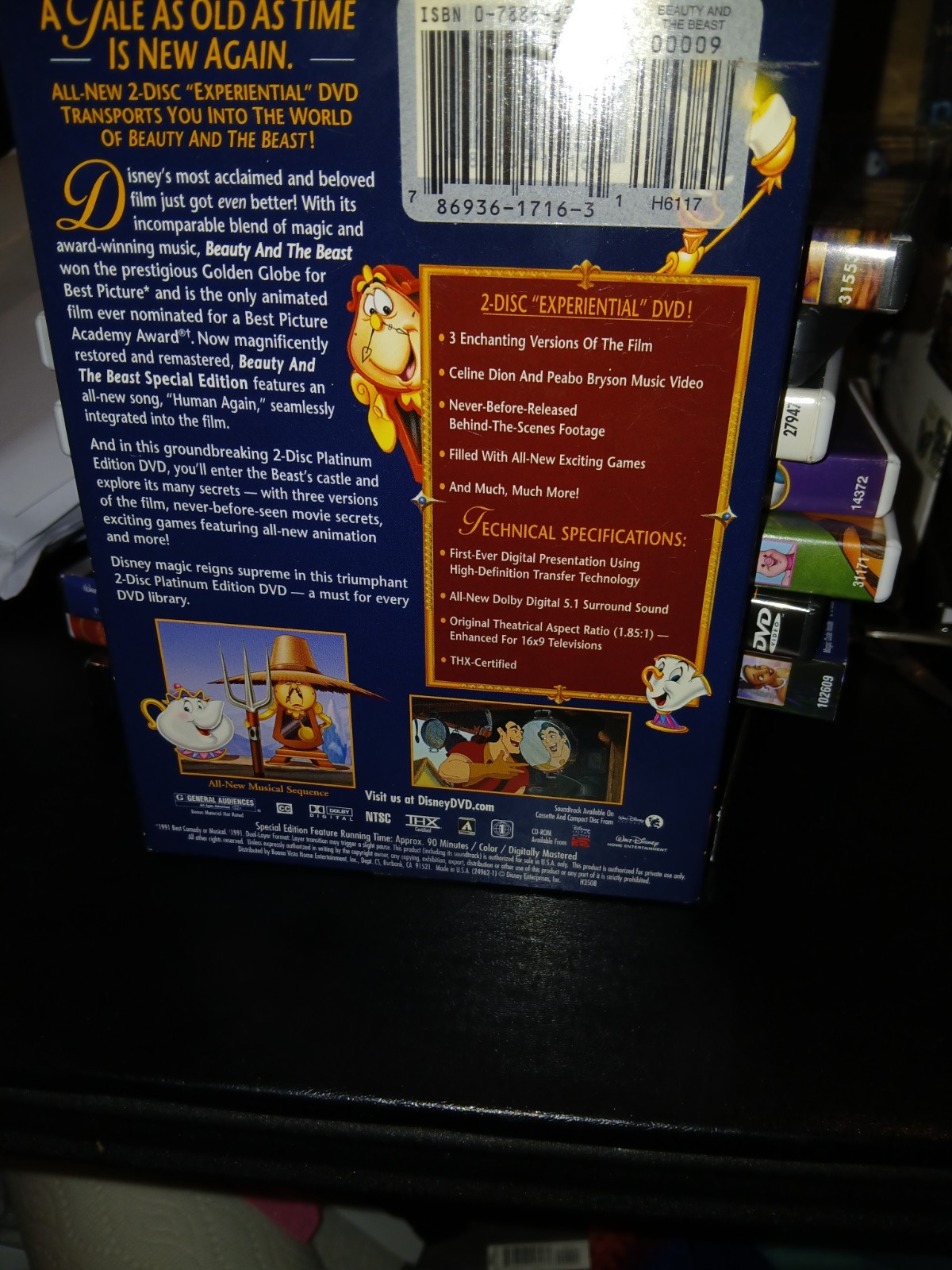 Beauty and the Beast (DVD, 2002, 2-Disc Set, Special Edition)