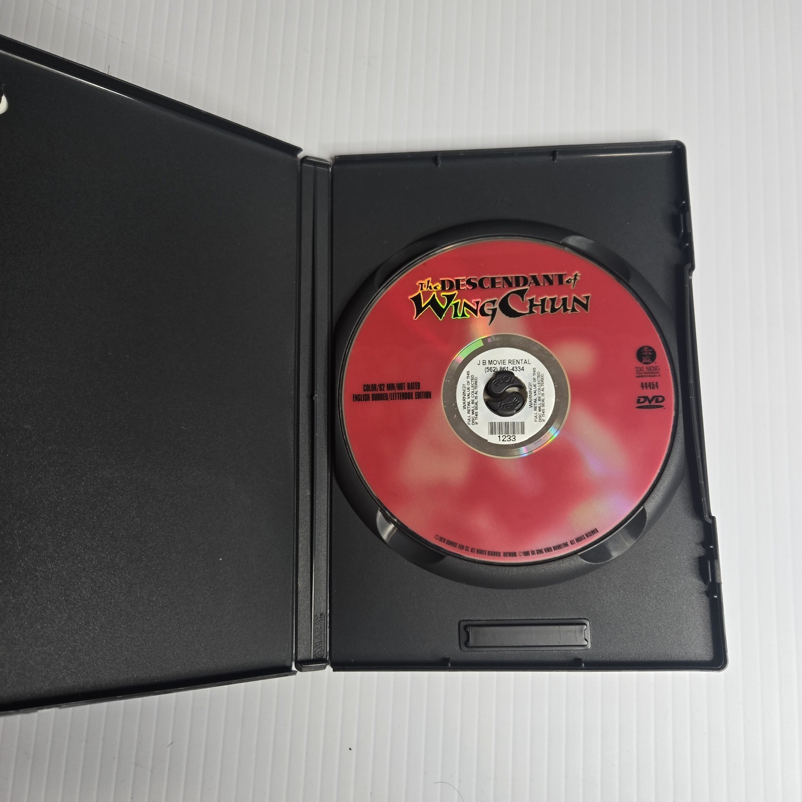 The Descendant of Wing Chun DVD Letterbox Edition Tai Seng Martial Arts Kung Fu