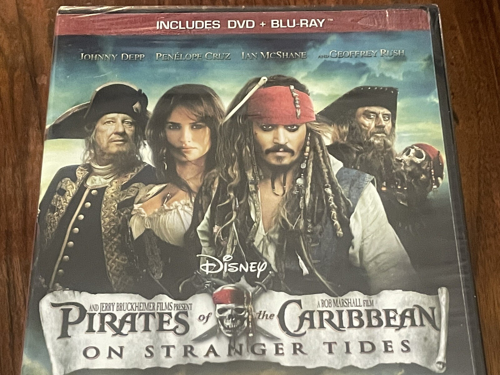 Pirates Of The Caribbean: On Stranger Tides Blu-Ray & DVD Combo Pack New Sealed