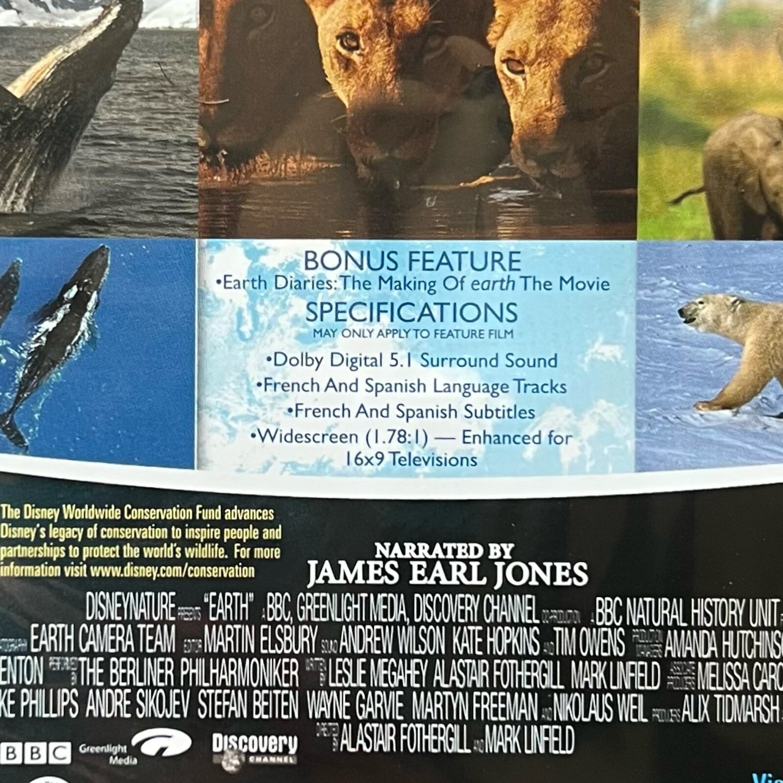 Earth (DVD, 2009) Disneynature – NEW SEALED