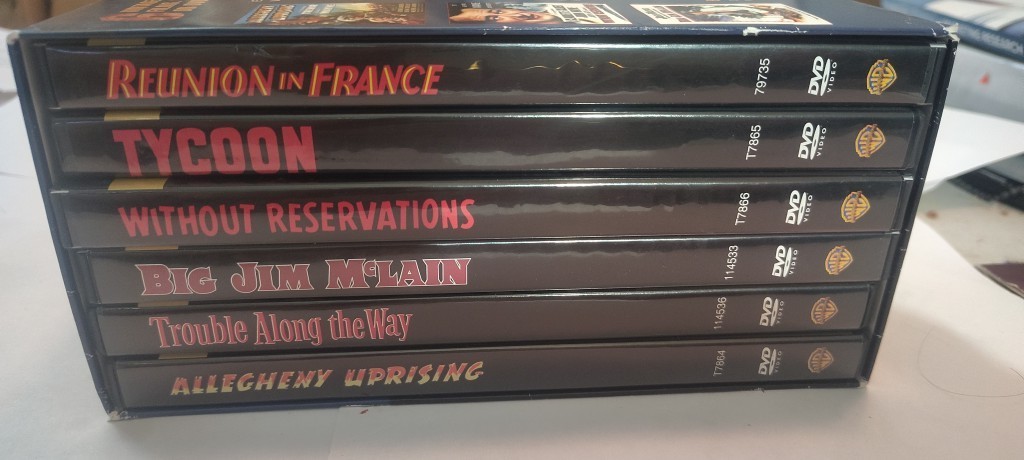 John Wayne Film Collection DVD set 2007 5-Disc Set *MISSING reunion in france*