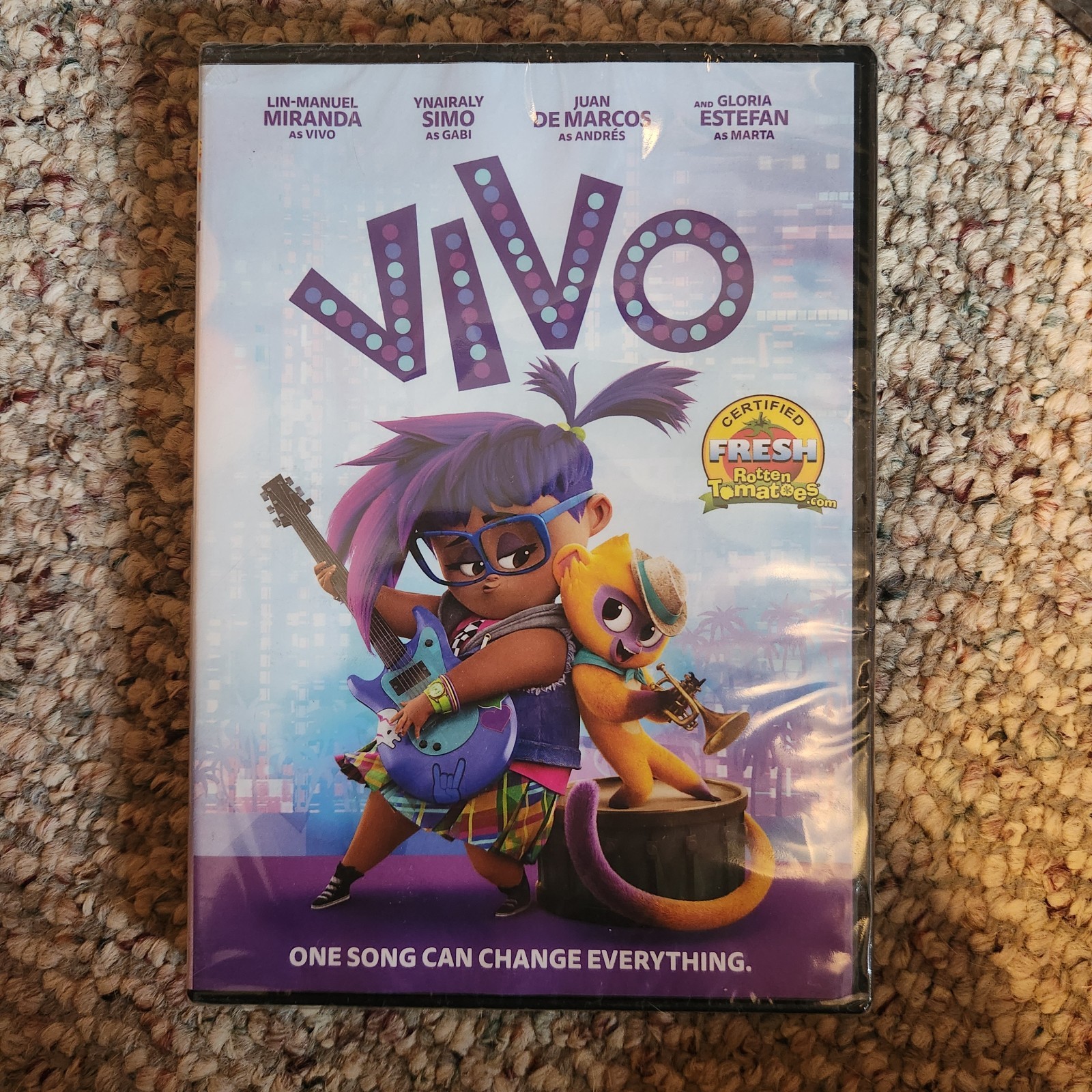 Vivo DVD 2020 Lin-Manuel Miranda Animated Movie New Sealed Sony Animation