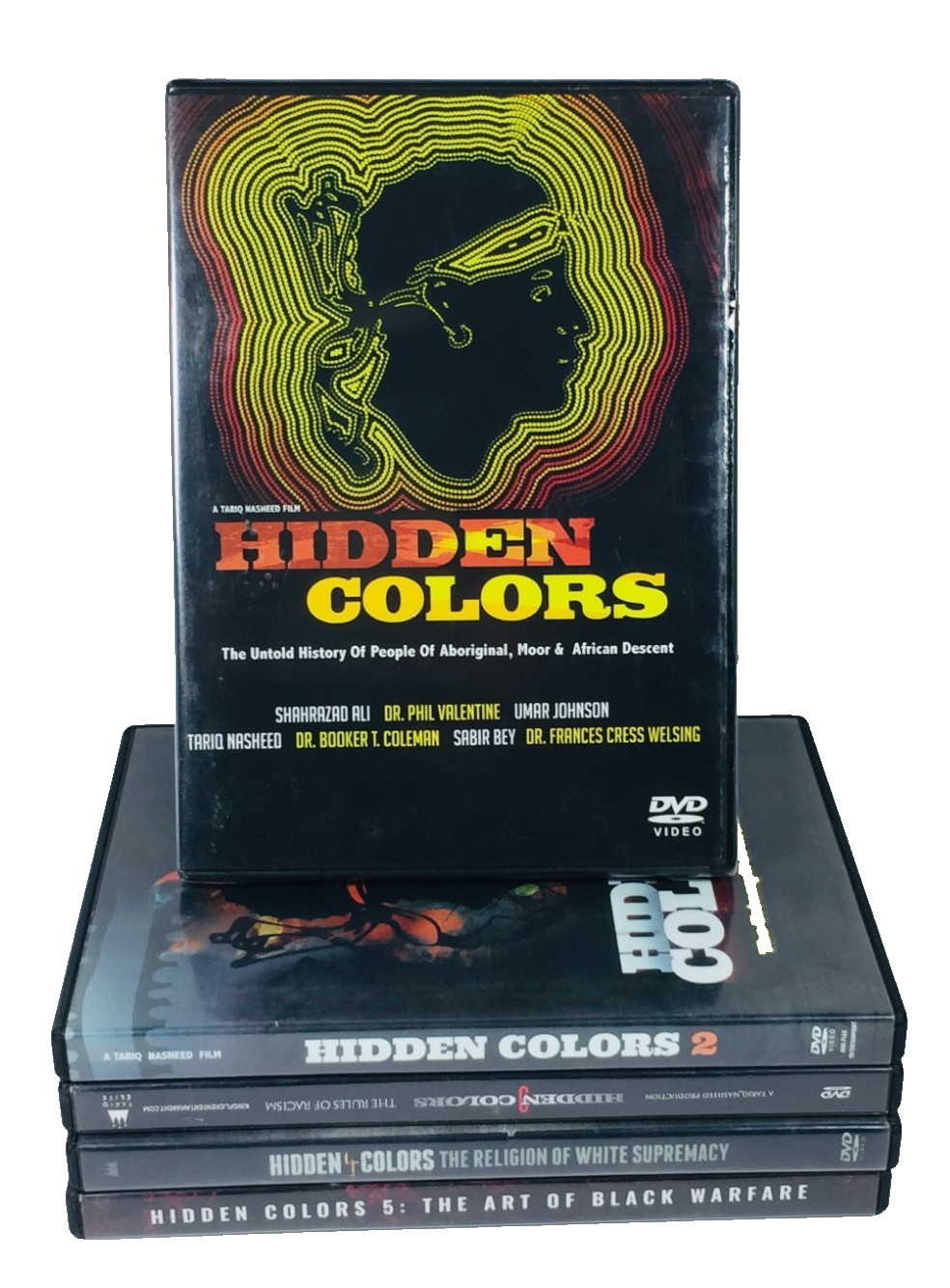 “HIDDEN COLORS” (TARIQ NASHEED) DVD SET (1-5) 1 2 3 4 5 (1 SEALED) KING FLEX++++