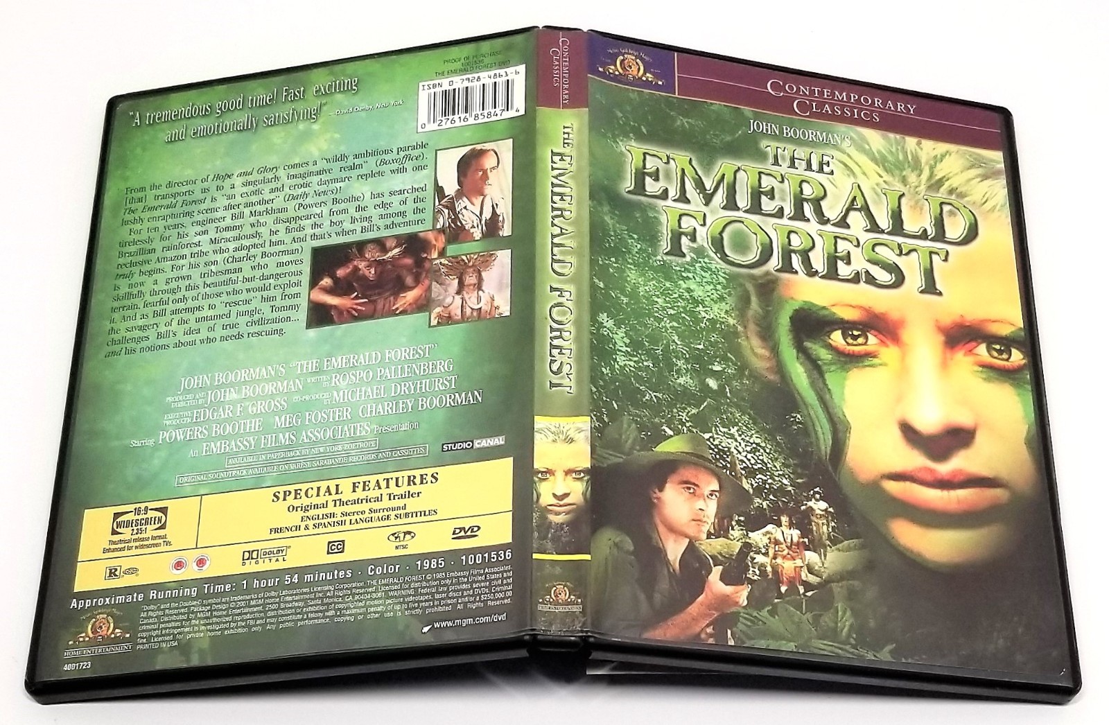 Lord of the Flies DVD 2001 & The Emeral Forest DVD 2001 2-Lot Like New