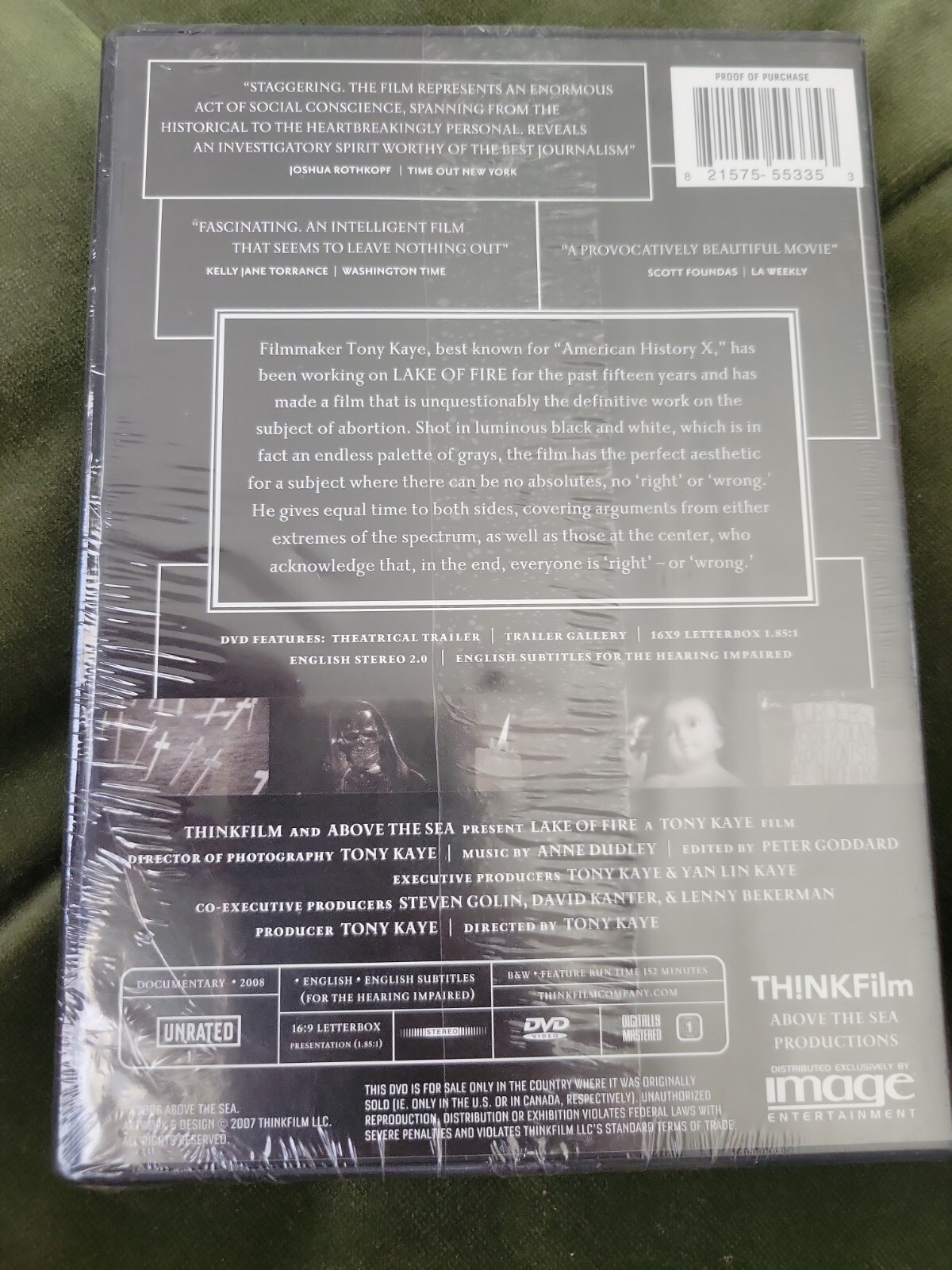 Lake of Fire DVD, Pat Buchanan, Tony Kaye