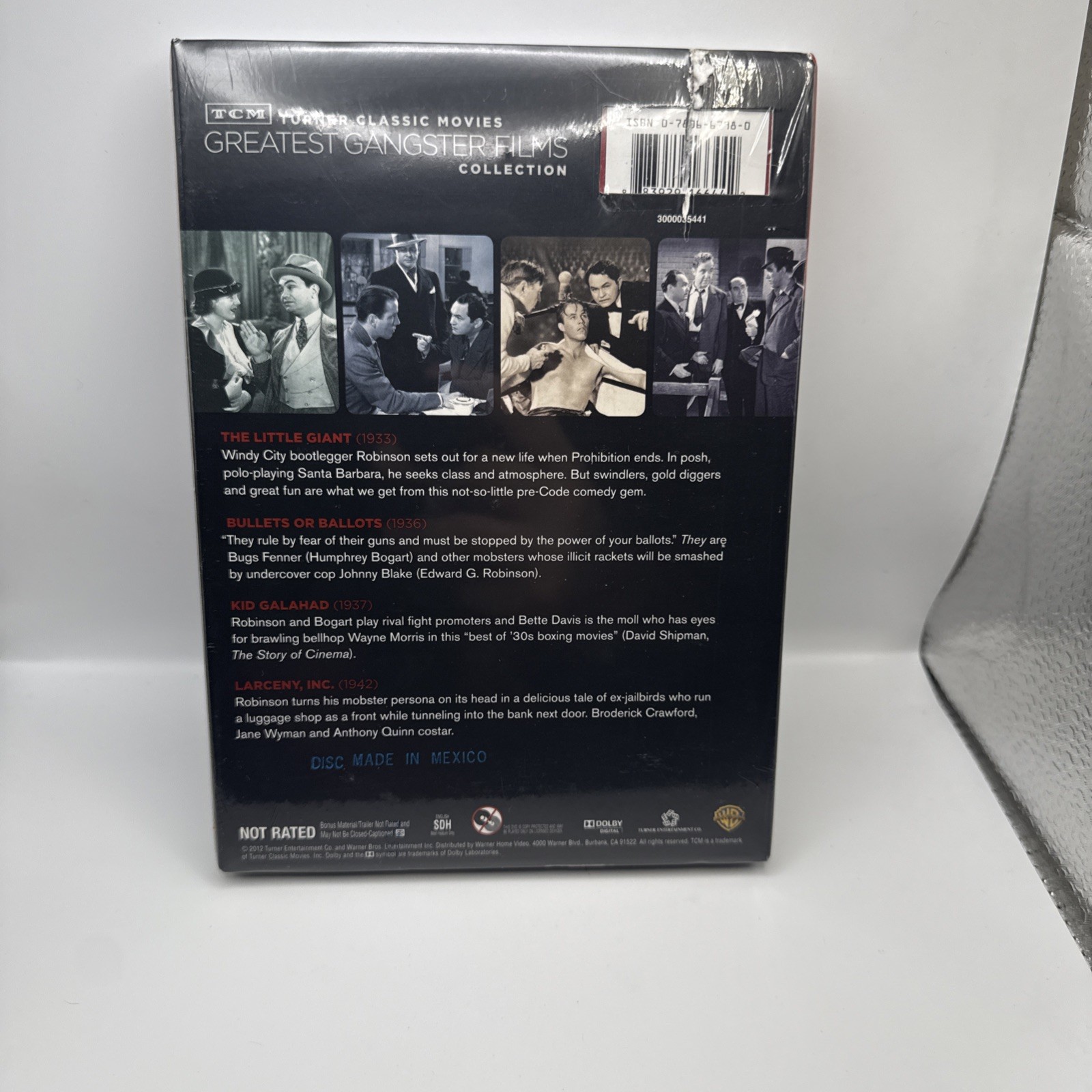 TCM GREATEST GANGSTER FILMS COLLECTION 4-FILM 4-DISC DVD SET JAMES CAGNEY 2010