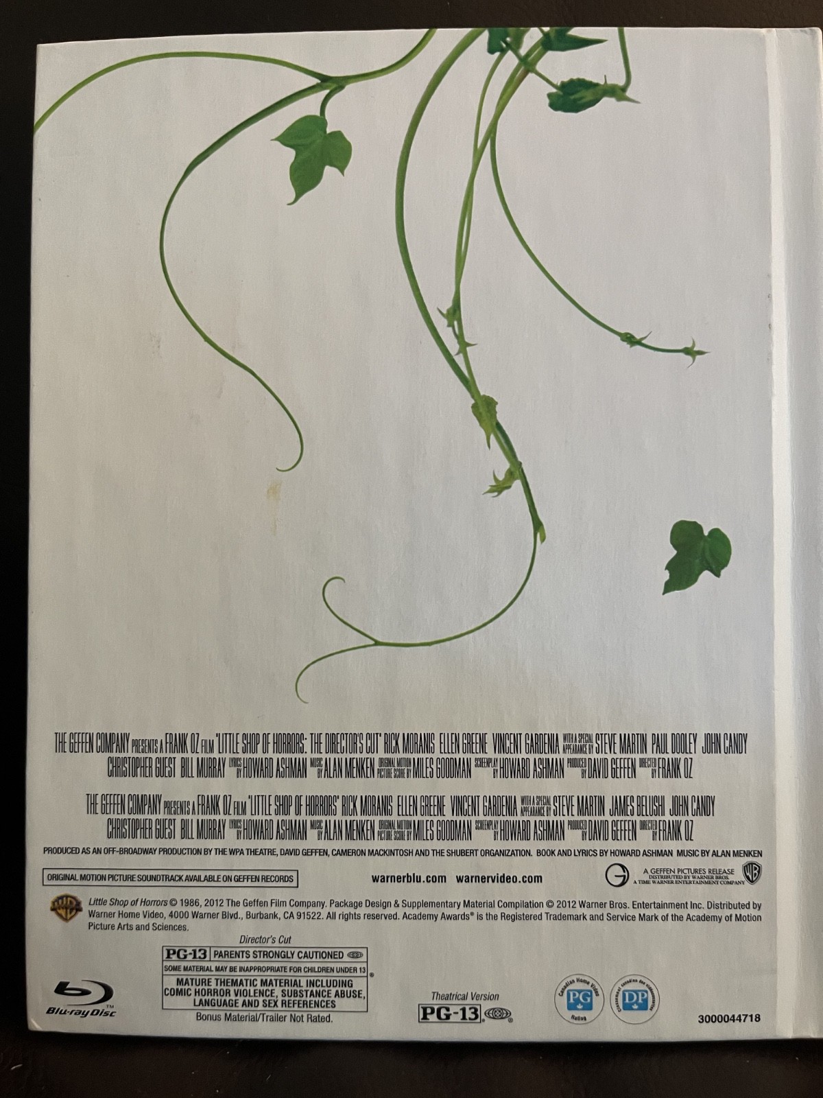 Little Shop of Horrors (Blu-ray Disc, 2012, The Directors Cut DigiBook)
