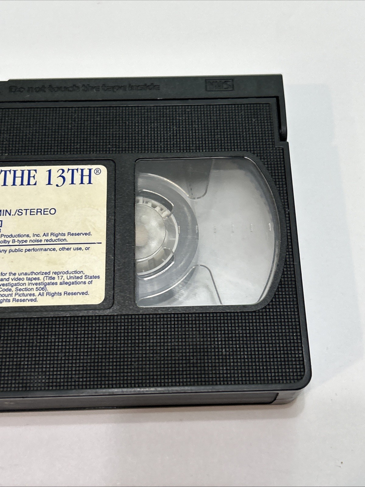 Friday the 13th Part 2 (VHS, 1981) Tape Only “ No COVER” Untested