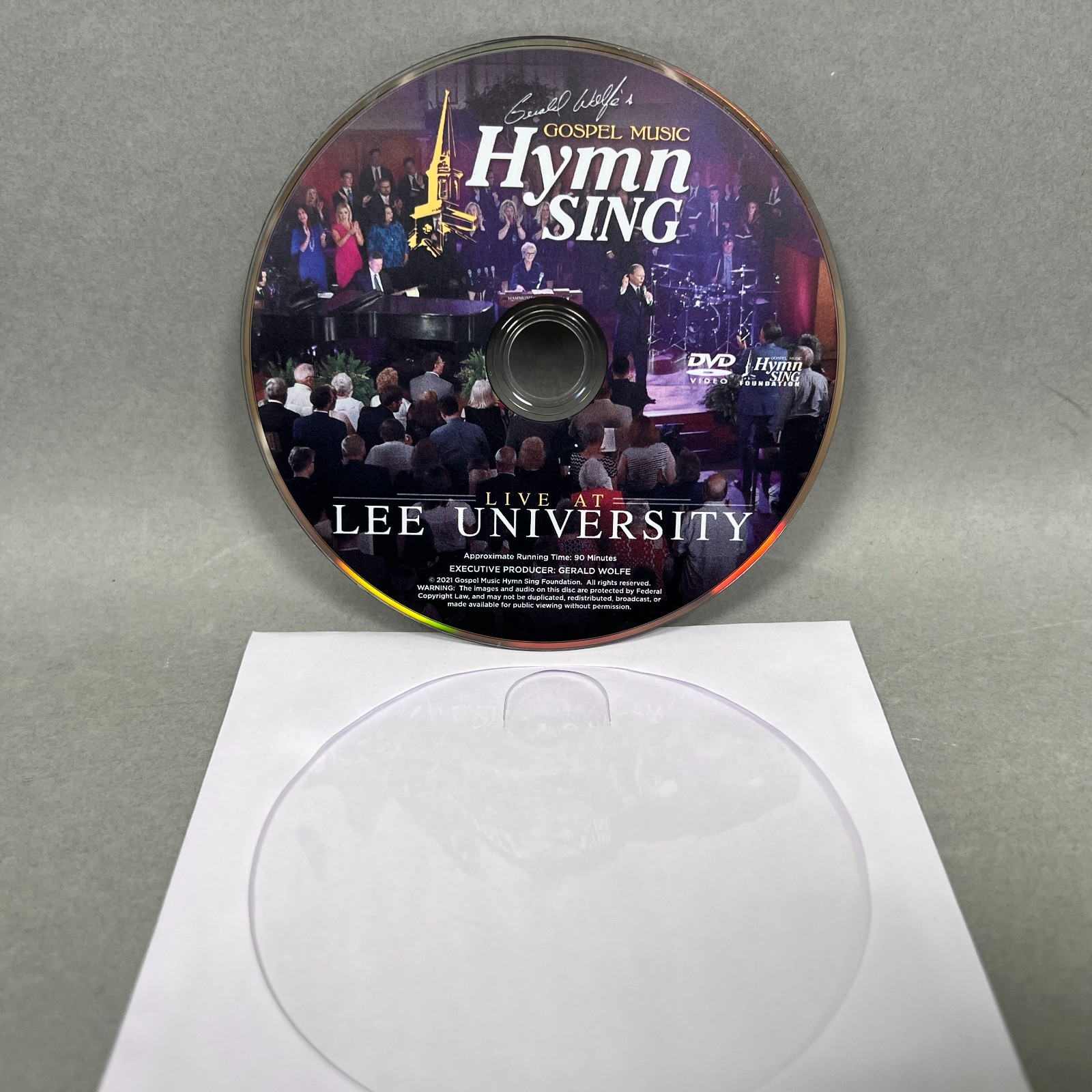 Gerald Wolfe’s Gospel Music Hymn Sing DVD Live At Lee University 2021 VGC