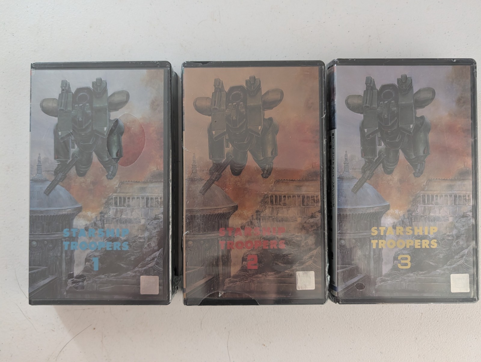 Starship Troopers Japanese Anime VHS Vol 1 2 3 Sealed Uchuu no Senshi OVA