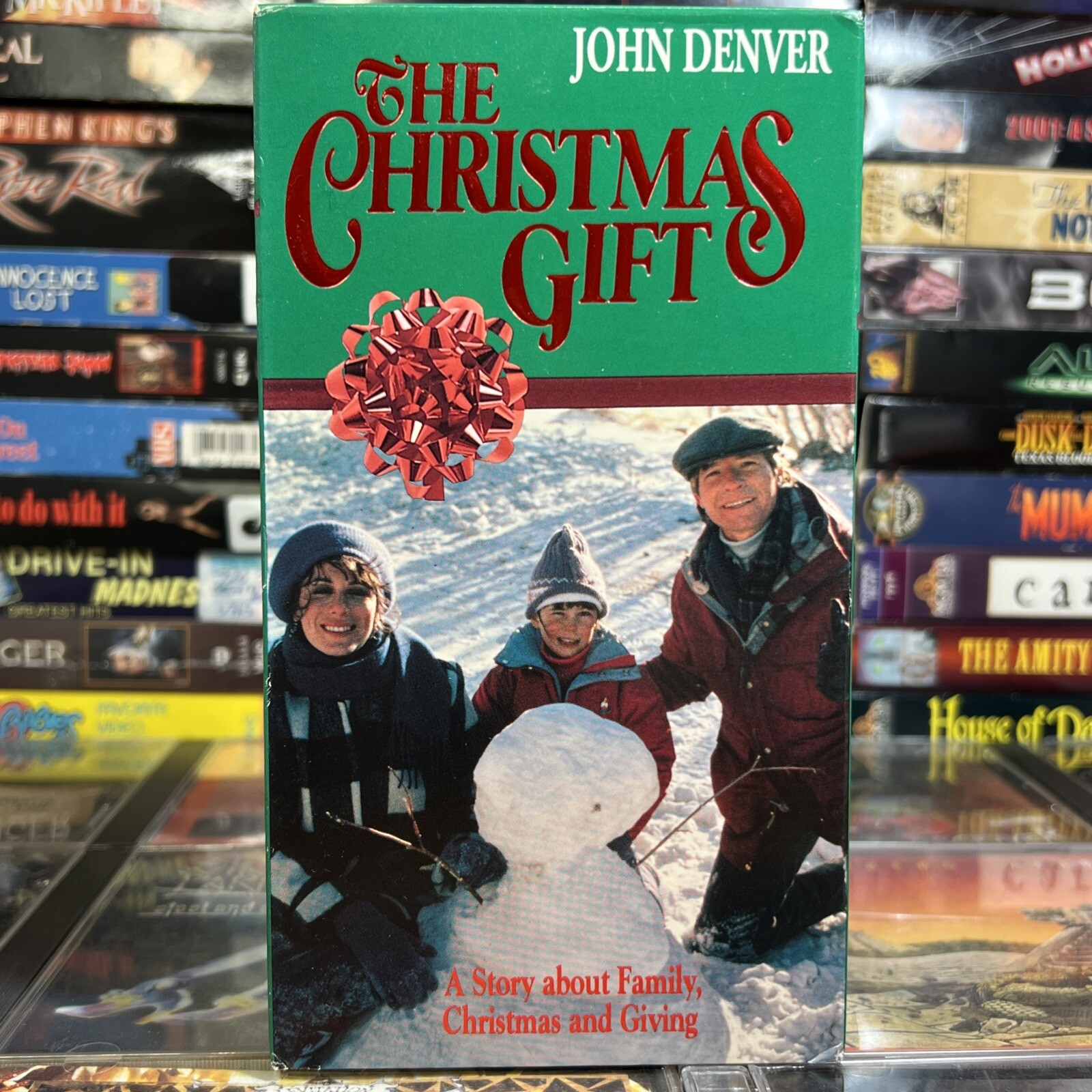 The Christmas Gift 1986 VHS Tested John Denver Jane Kaczmarek Holiday TV Movie