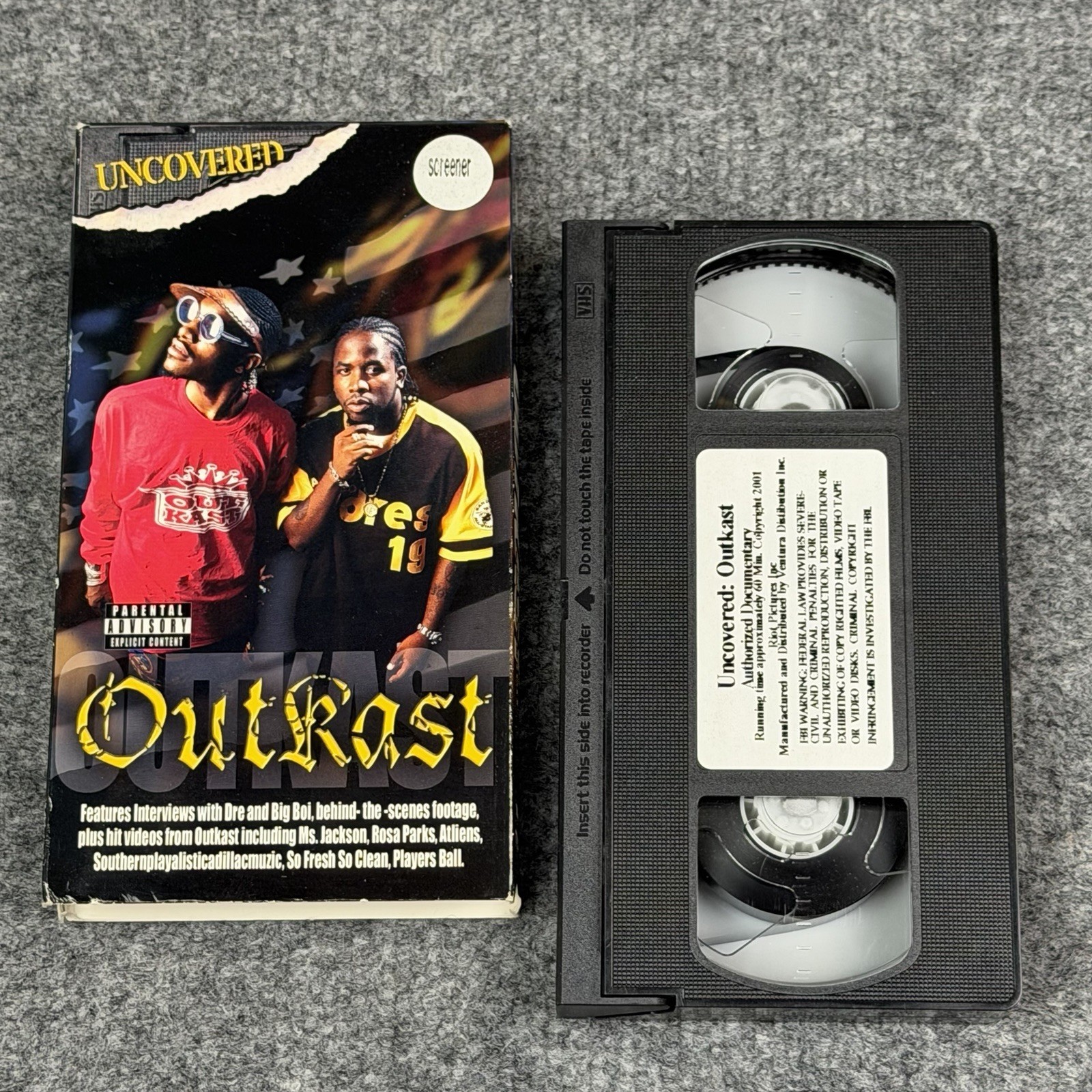 Outkast Uncovered Screener VHS Promo Rare Andre 3000 Big Boi Hip Hop 2001 Y2K