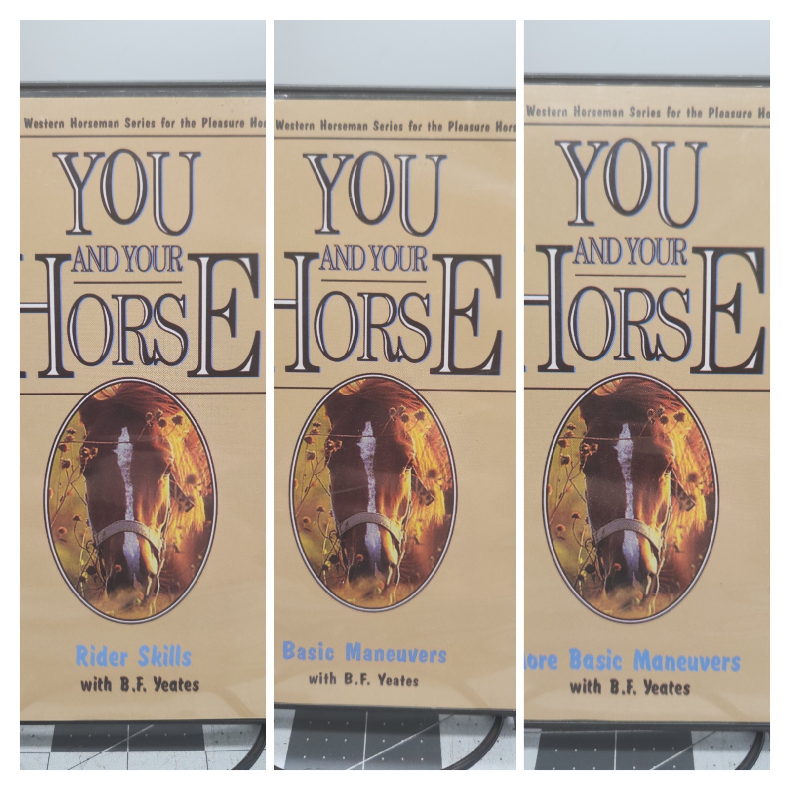 You and Your Horse- B.F Yates- 3 DVD Set- Basic Maneuvers And Rider Skills