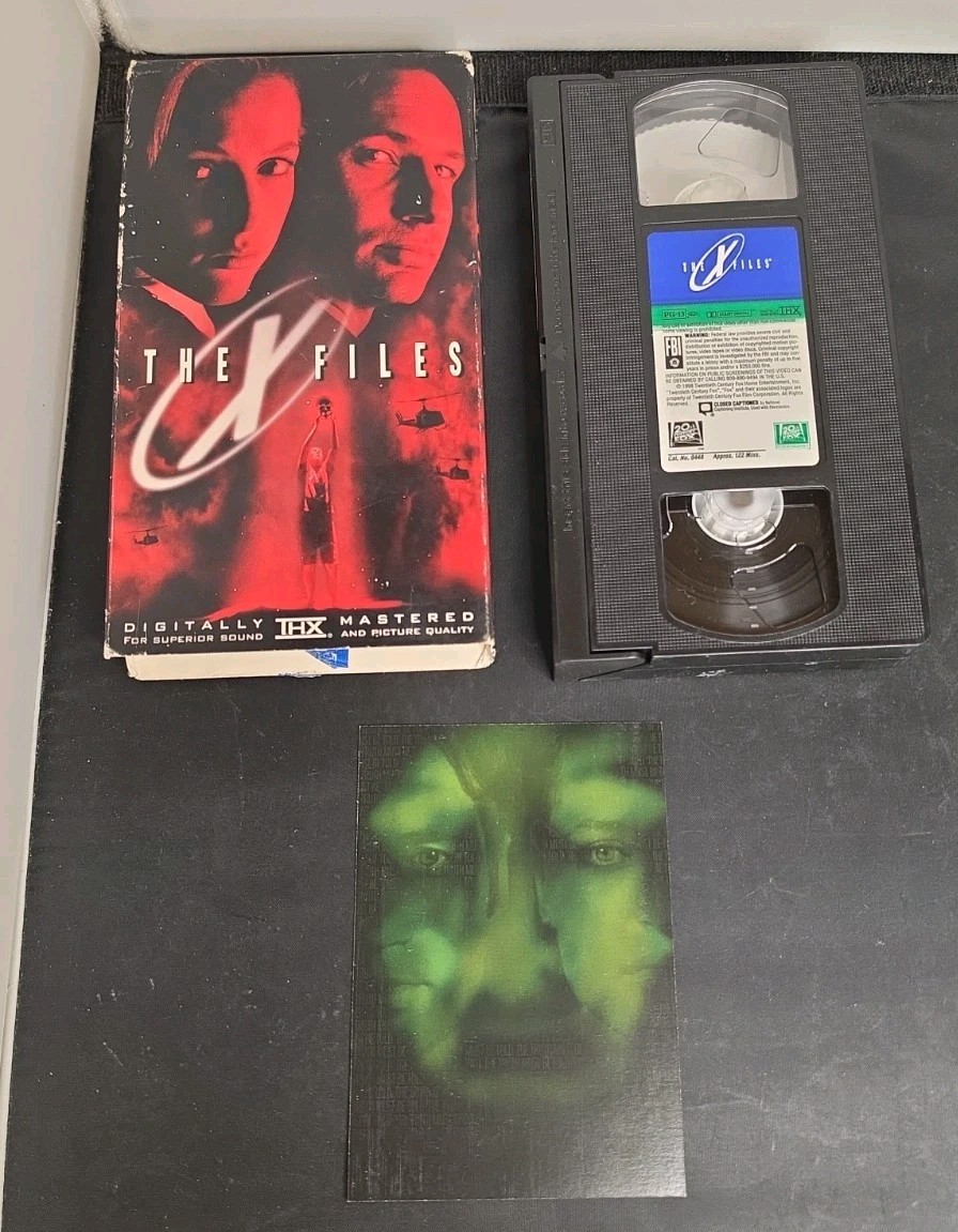 X-Files Movie And Television Seasons Lot Of 4 VHS Video Tapes Pilot, Deep Throat