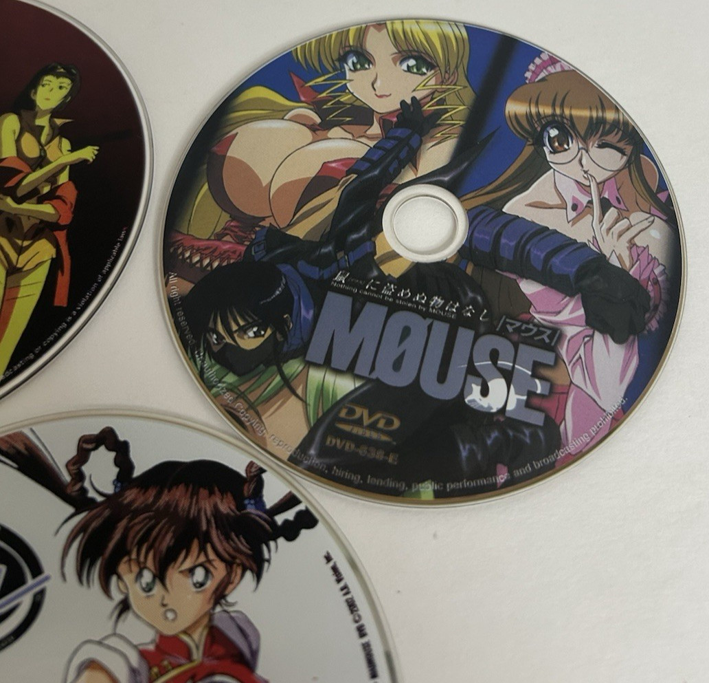 Large Mixed Lot Of 31 Anime Cartoon Movie DVDs Disc Only