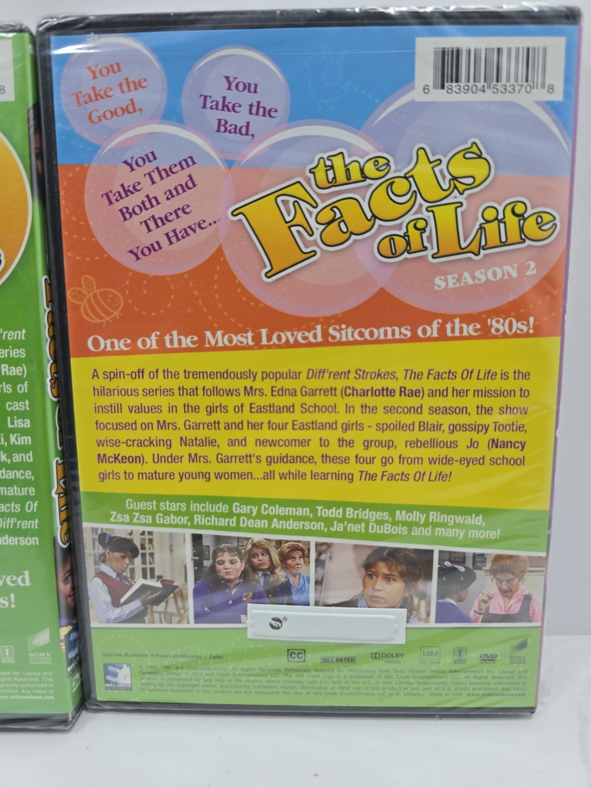 The Facts of Life (Season 1 and Season 2) Brand New Sealed 2 DVD Set (11+ Hours)