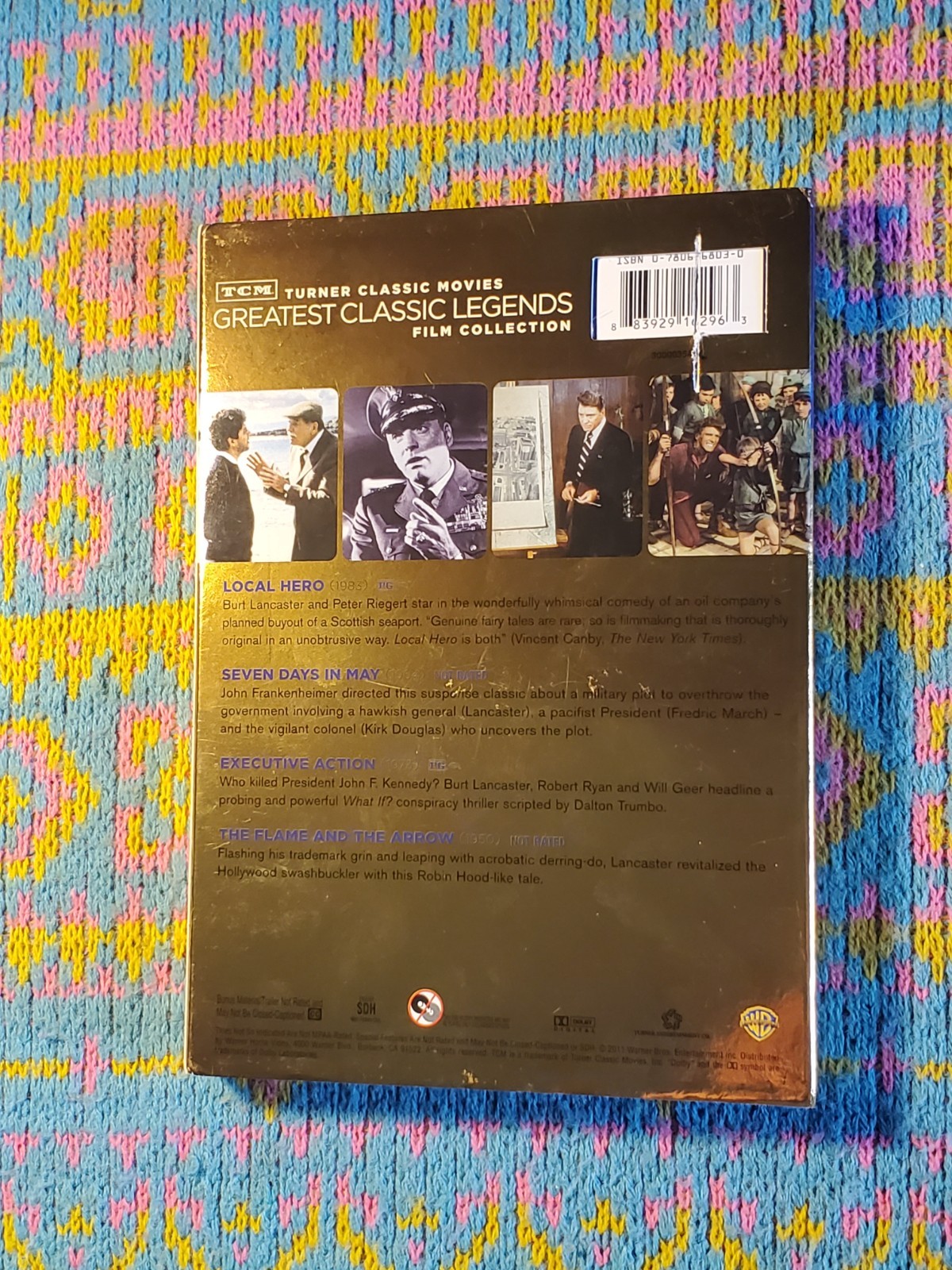 Burt Lancaster 7 Movie Collection (DVD Lot) TCM Classics Rope of Sand Train Zulu