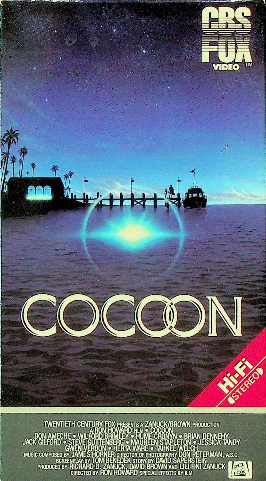Cocoon VHS 1985 Sci-Fi Drama Hi-Fi Stereo CBS/FOX Video