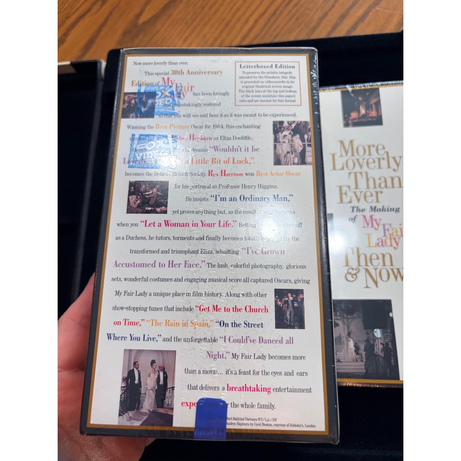 My Fair Lady 30th Anniversary Collectors Letterbox Edition VHS Audrey Hepburn