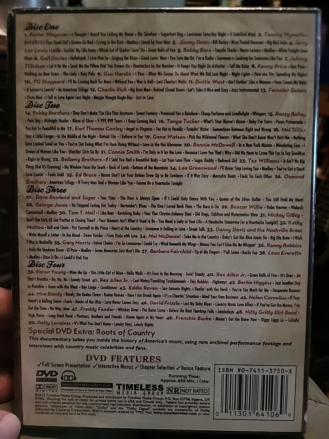 Country Legends Greatest Hits:50 Mini Concerts DVD 2012 4-Disc Set SEALED