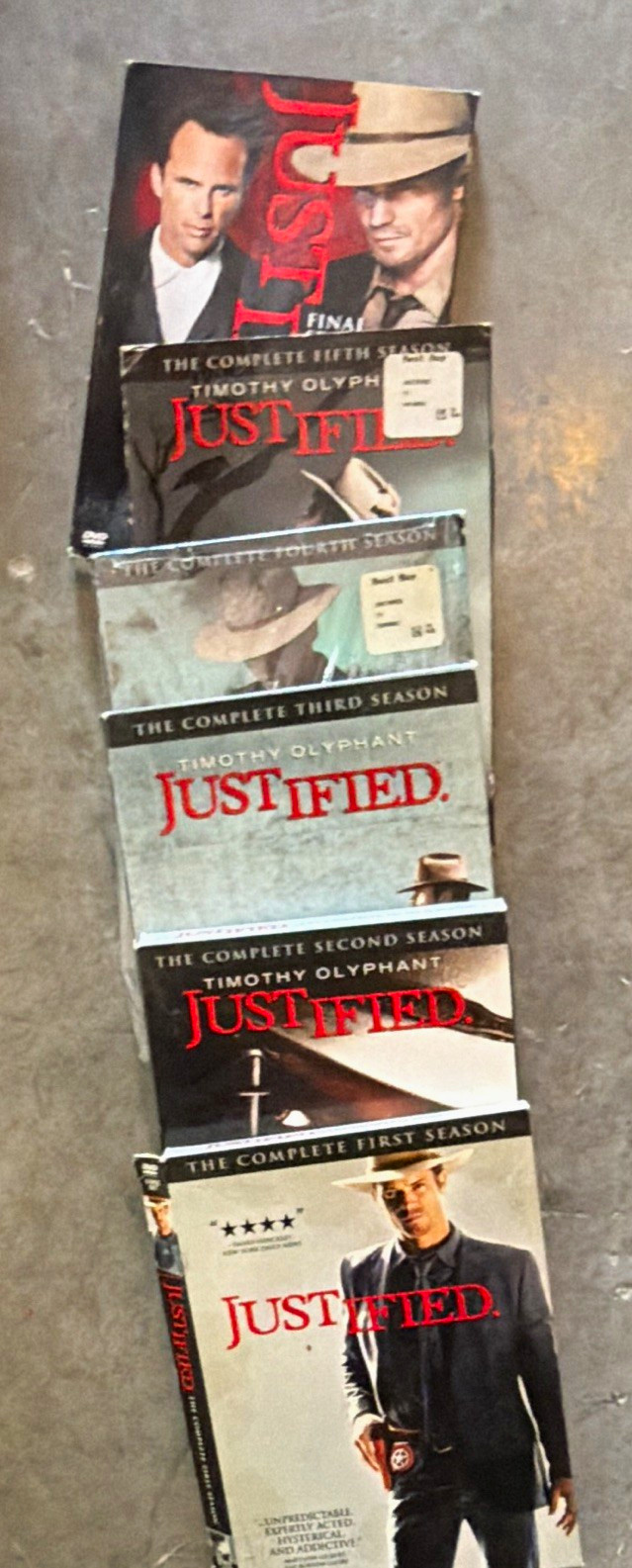 Justified Complete Seasons 1-6 DVD Lot Timothy Olyphant TV Series