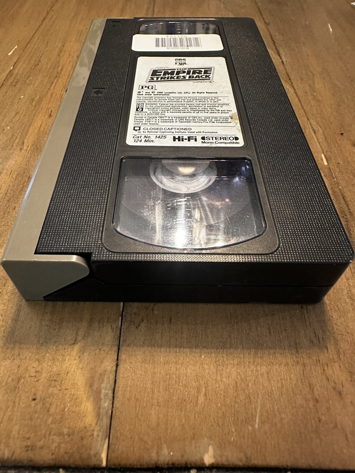 CBS Fox Video VHS Star Wars: The Empire Strikes Back NTSC Sci-Fi Mark Hamill