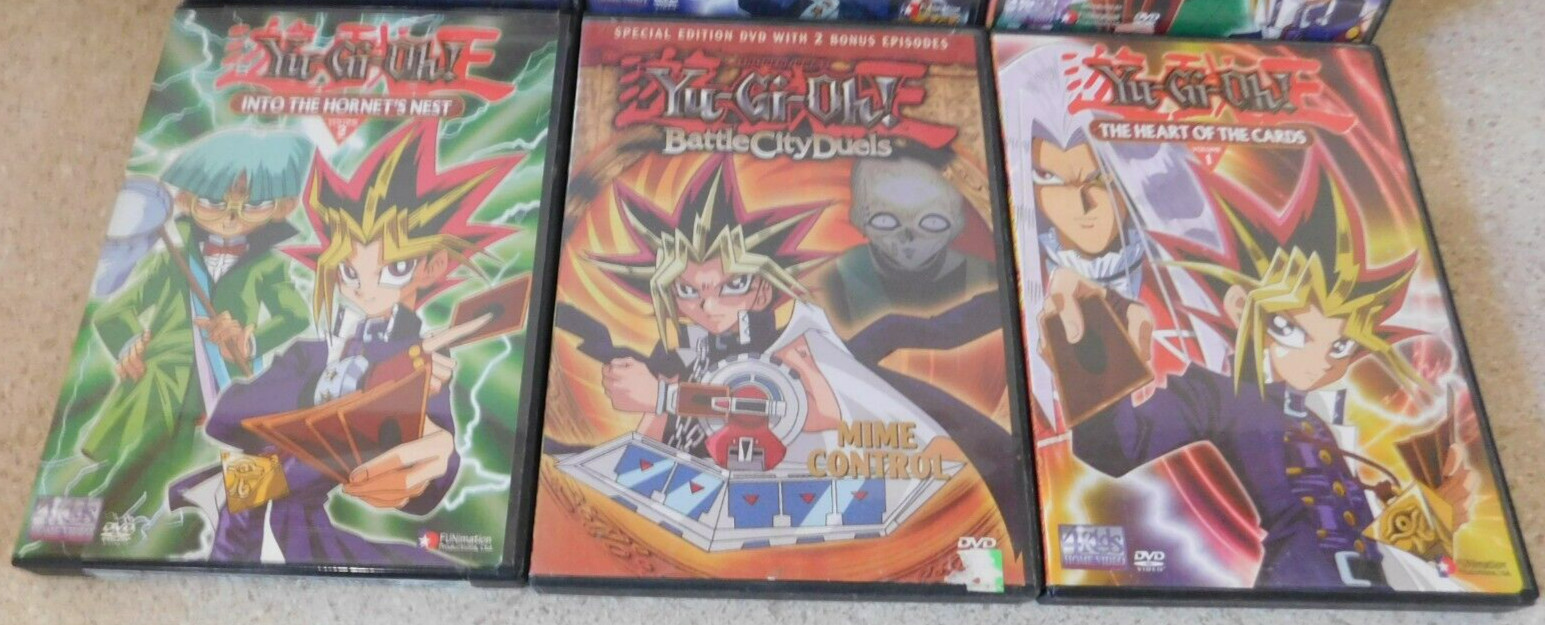Yu-Gi-Oh DVD Lot Of 6 DVDS Mime Control Bonds Beyond Time Double Trouble Duel