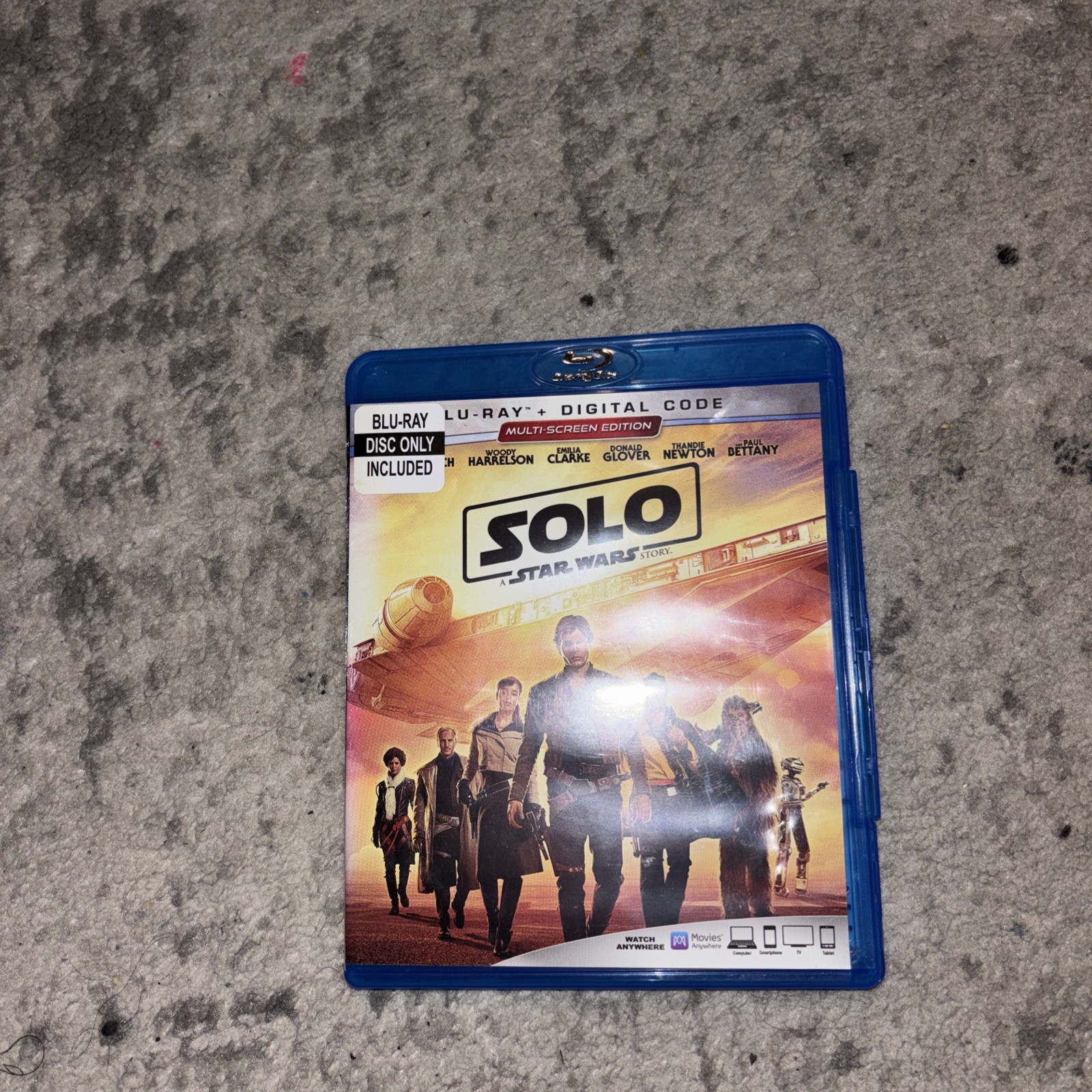 SOLO: A STAR WARS STORY [Blu-ray] – Blu-ray By Alden Ehrenreich – GOOD