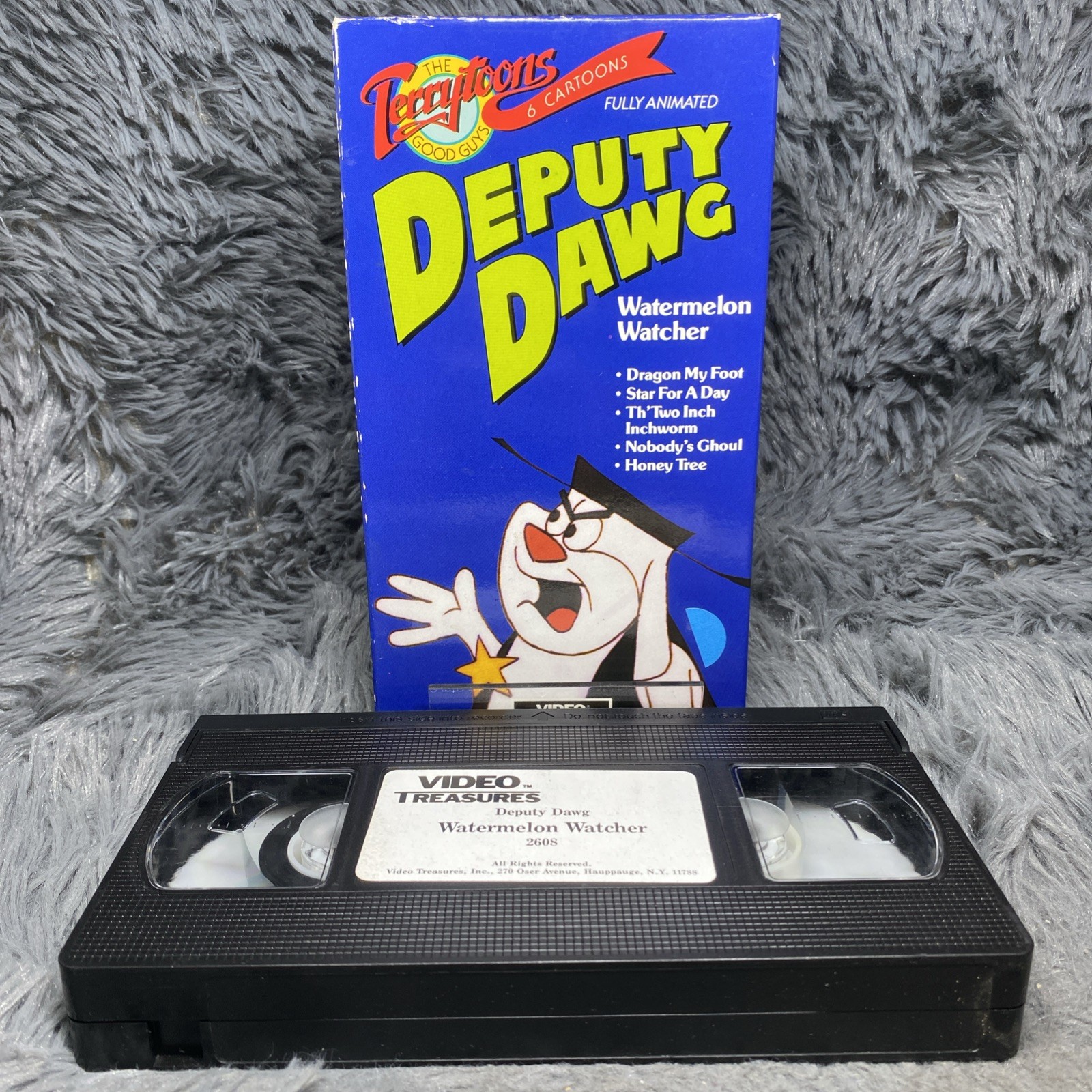 Deputy Dawg Watermelon Watcher Cartoon VHS Tape 1989 Terrytoons Treasures Rare