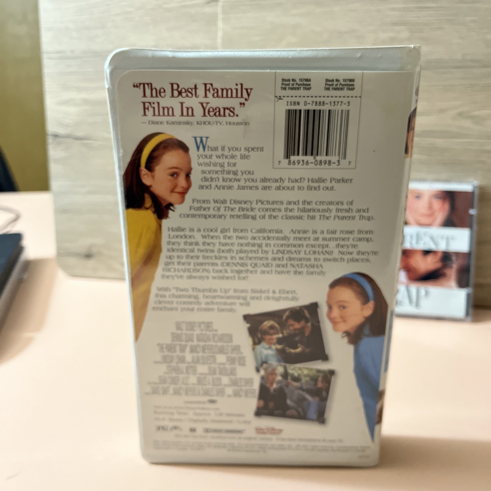 The Parent Trap VHS 1998 Disney Lindsay Lohan Clamshell & CD Movie Soundtrack