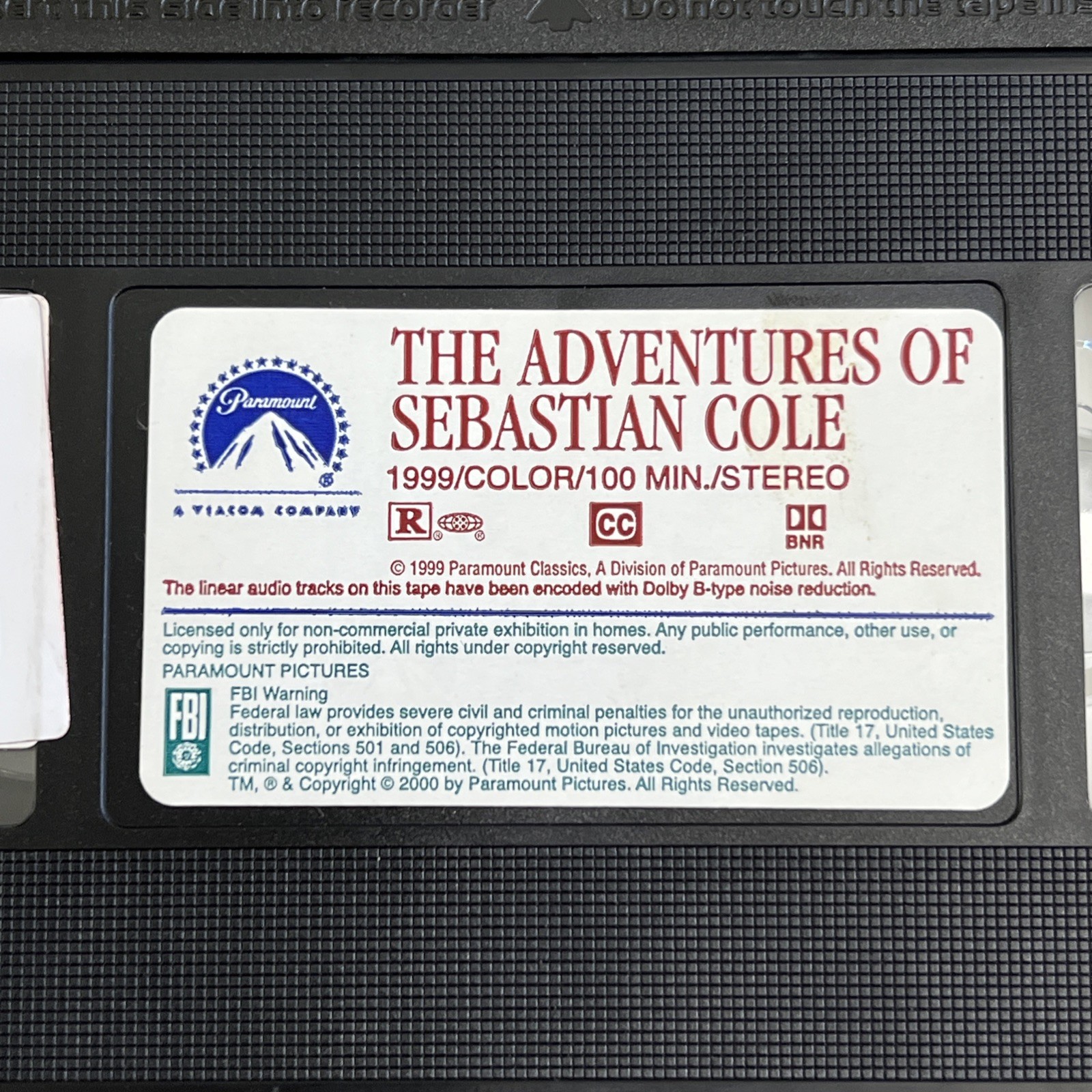 The Adventures of Sebastian Cole (VHS, 1999)- Adrian Grenier