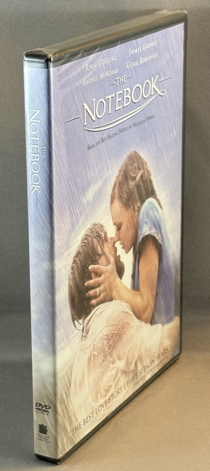 THE NOTEBOOK DVD Ryan Gosling Rachel McAdams Nicholas Sparks Novel NEW SEALED