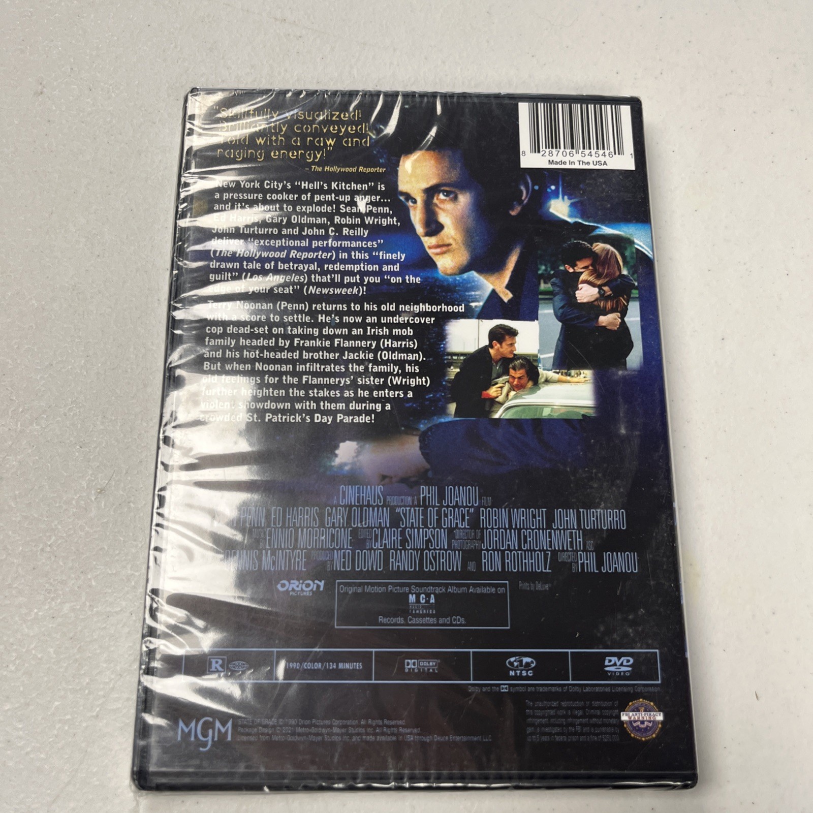 STATE OF GRACE – SEAN PENN Ed Harris Gary Oldman – (DVD Video) Irish Mob Movie