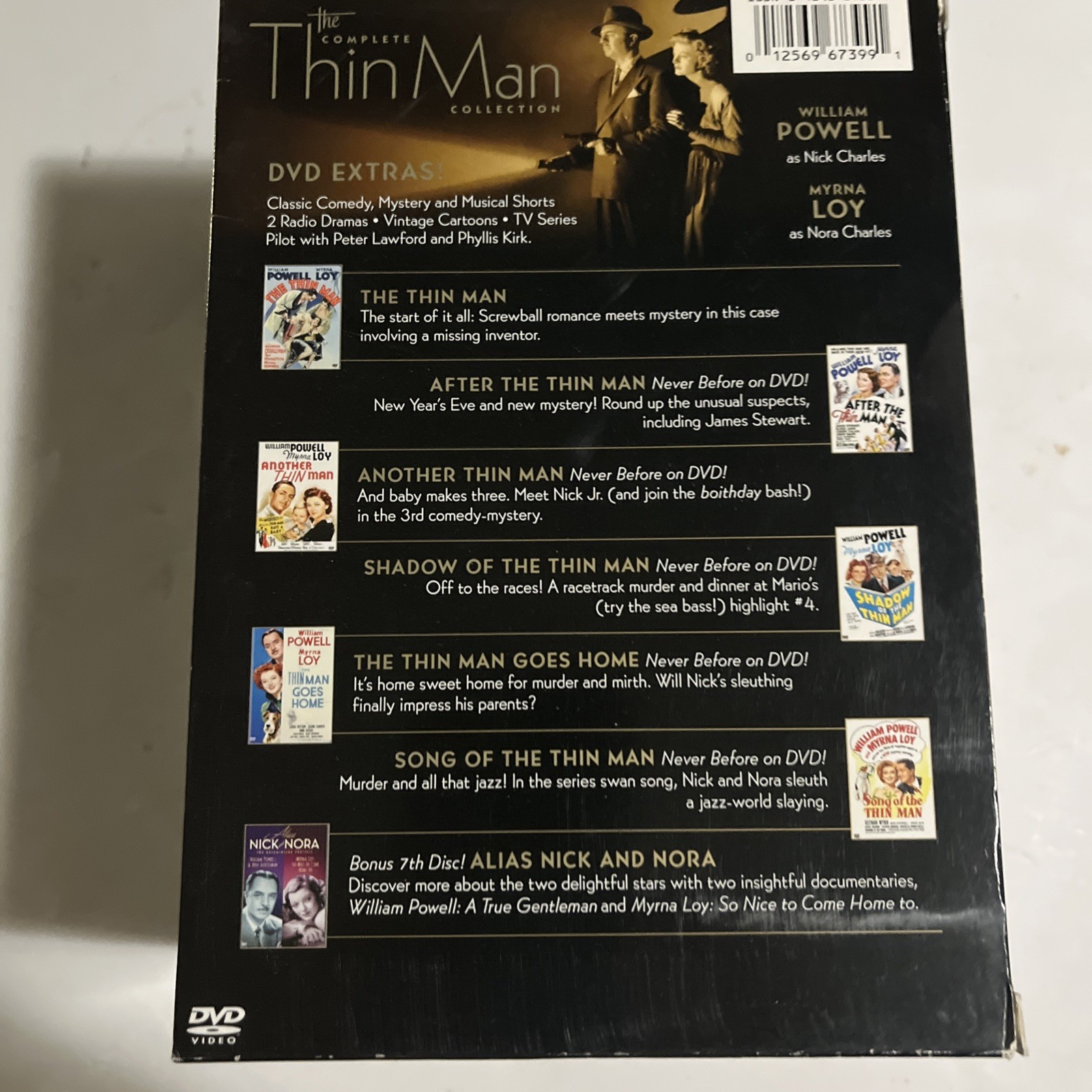 The Complete Thin Man Collection 7 DVD set After,Another,Shadow,Song,Goes Home