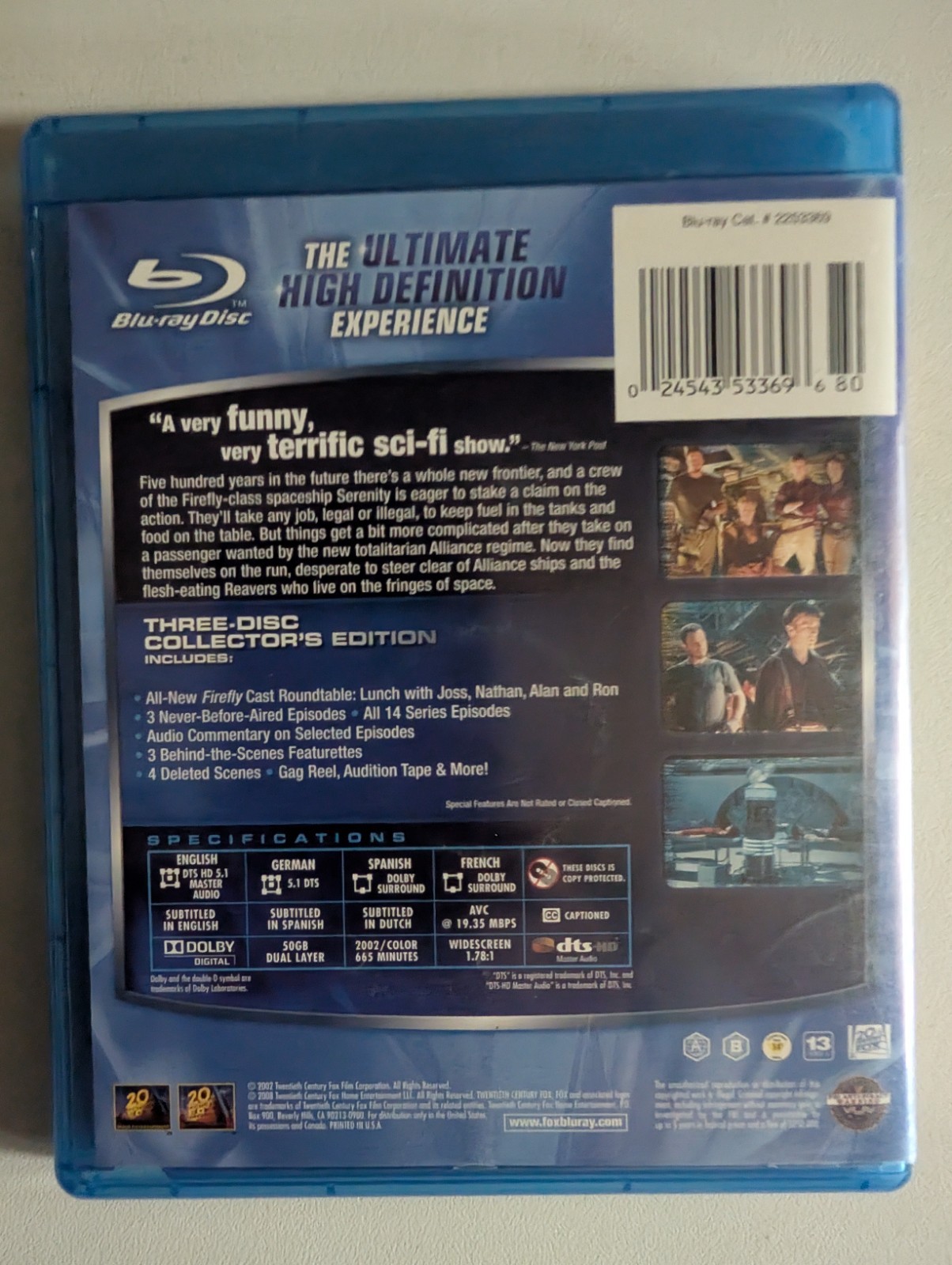 Joss Whedon’s FIREFLY The Complete Series Blu Ray