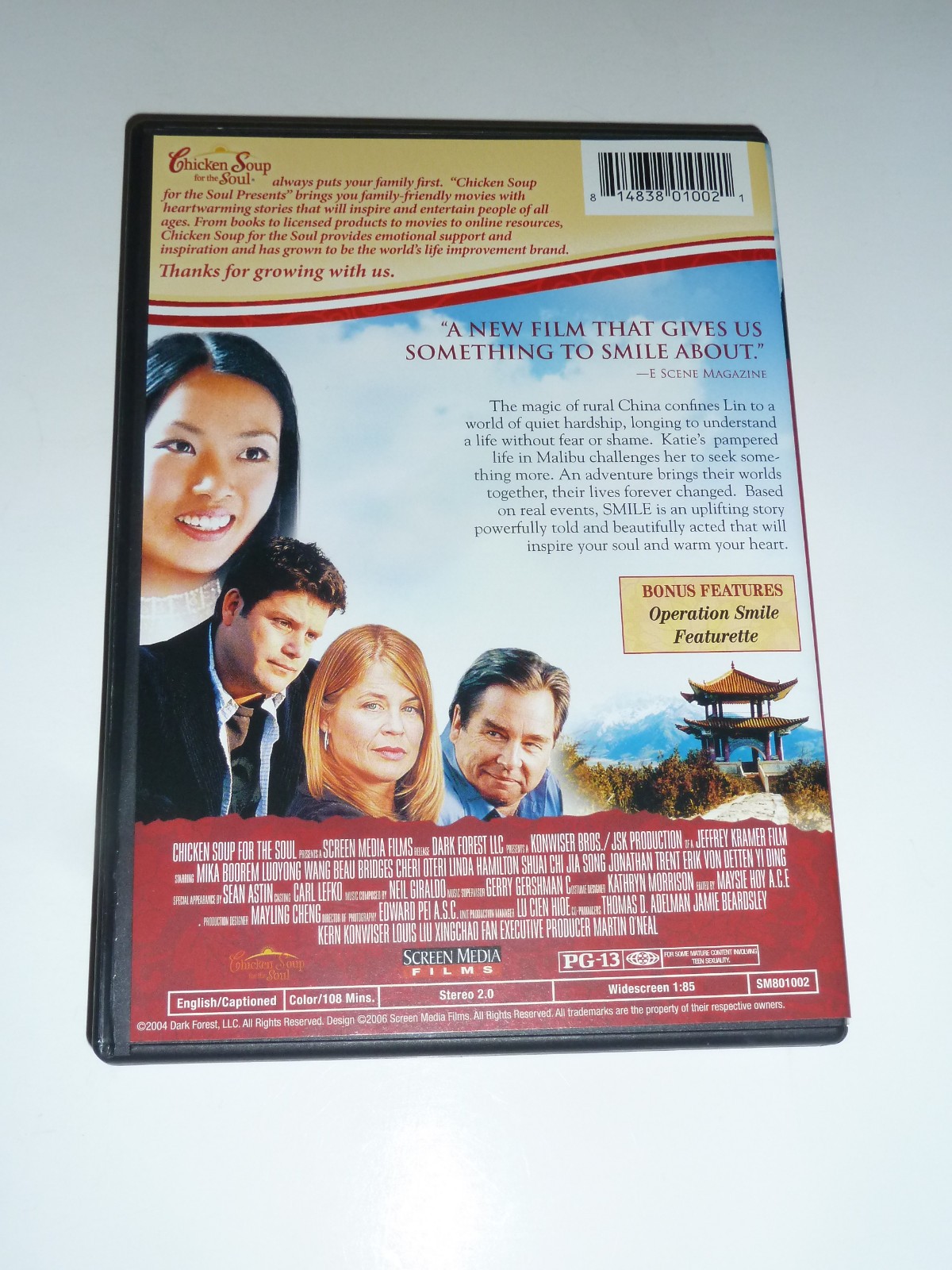 Smile DVD 2005 family drama movie China Mika Boorem Linda Hamilton Sean Astin!