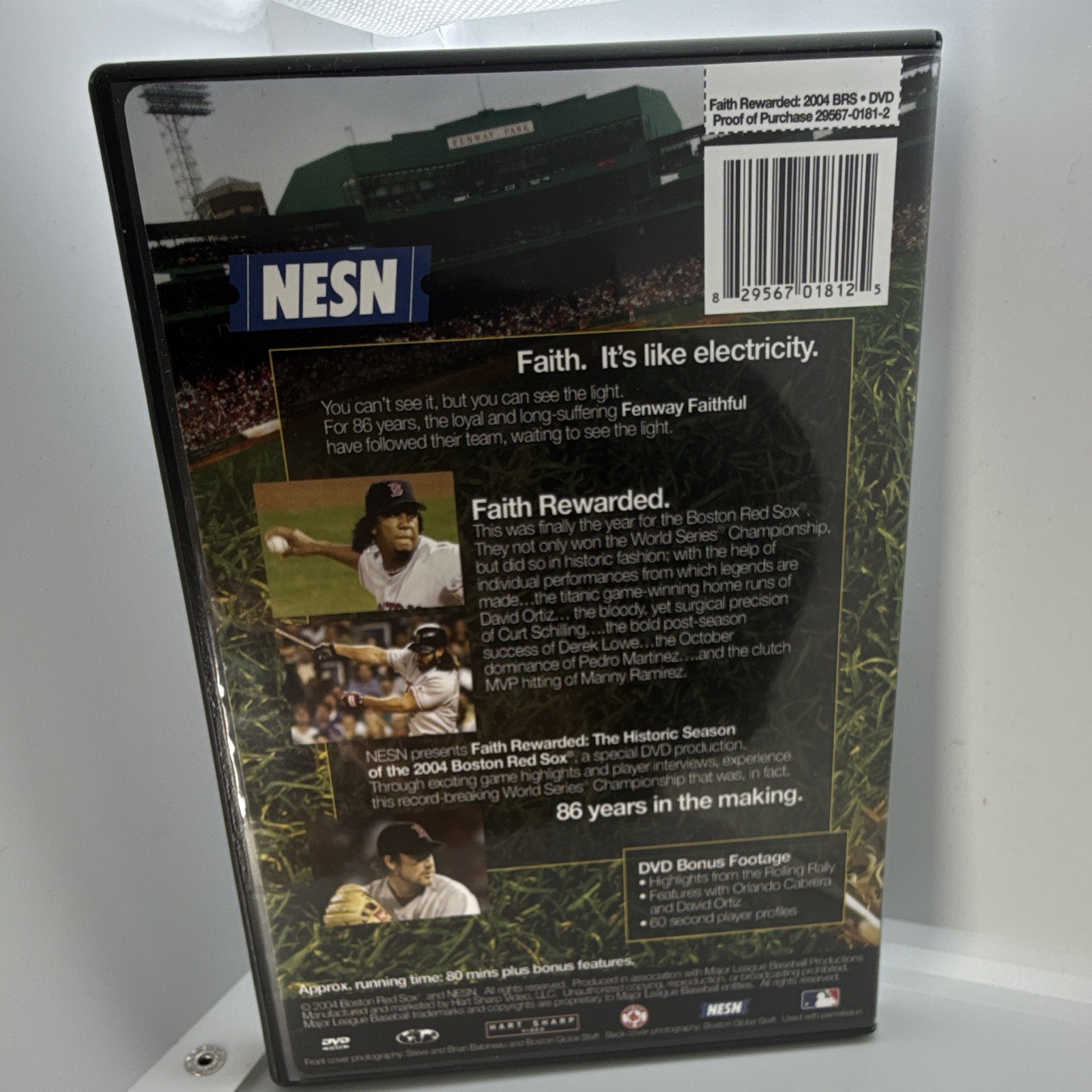 Faith Rewarded: The Historic Season of the 2004 Red Sox (DVD, 2004)