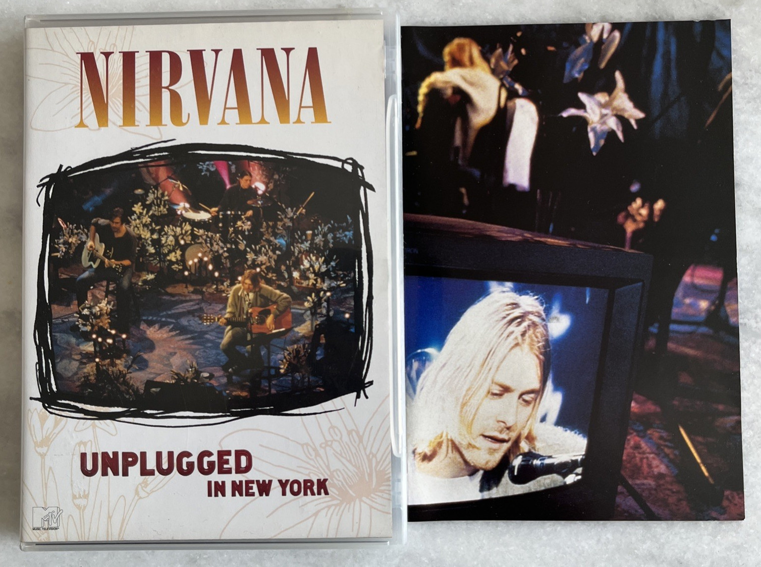 Nirvana: Unplugged in New York (DVD, 1993) Kurt Cobain, MTV, Insert, Rare, OOP