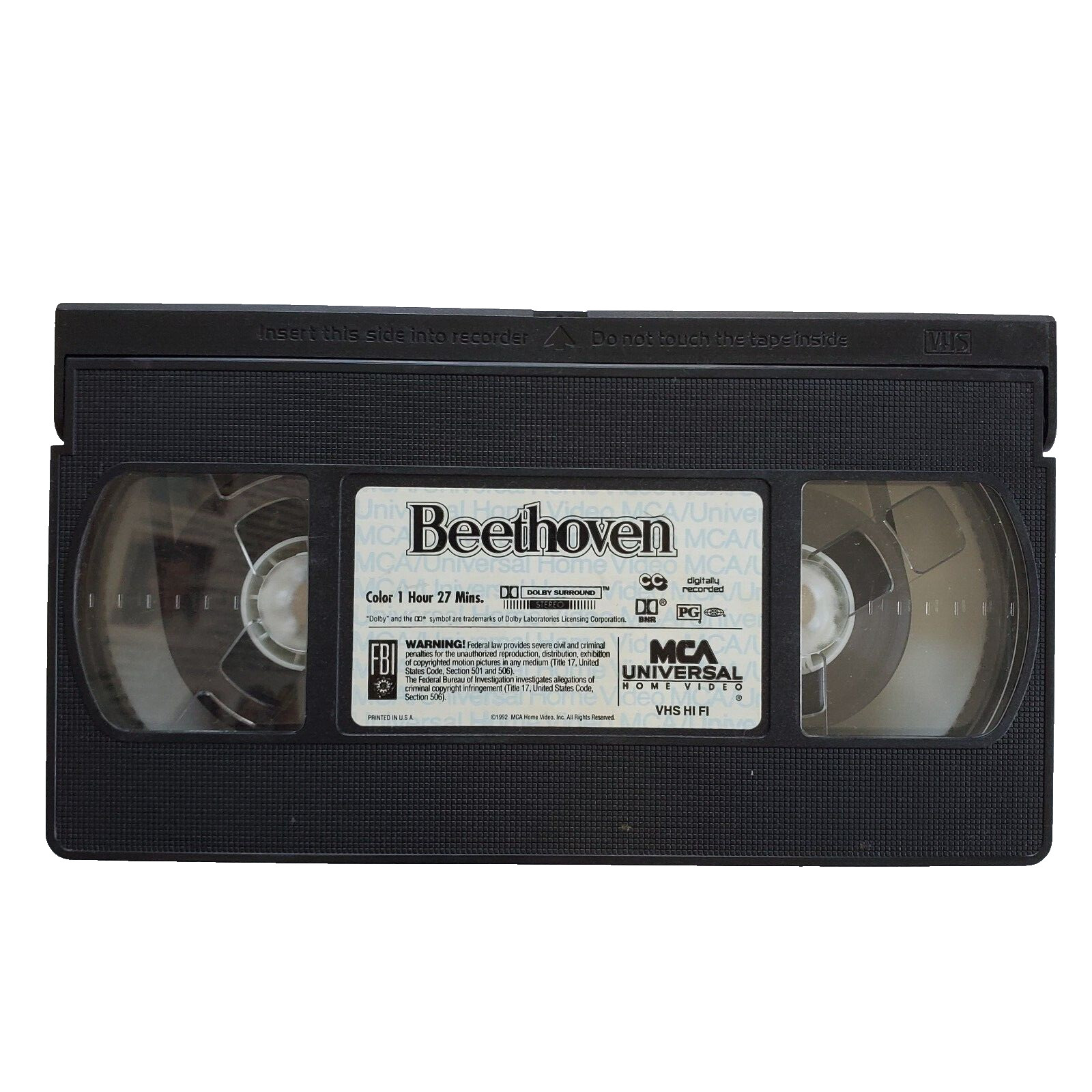 Beethoven Movie VHS 1992 Universal City Studios Vintage 