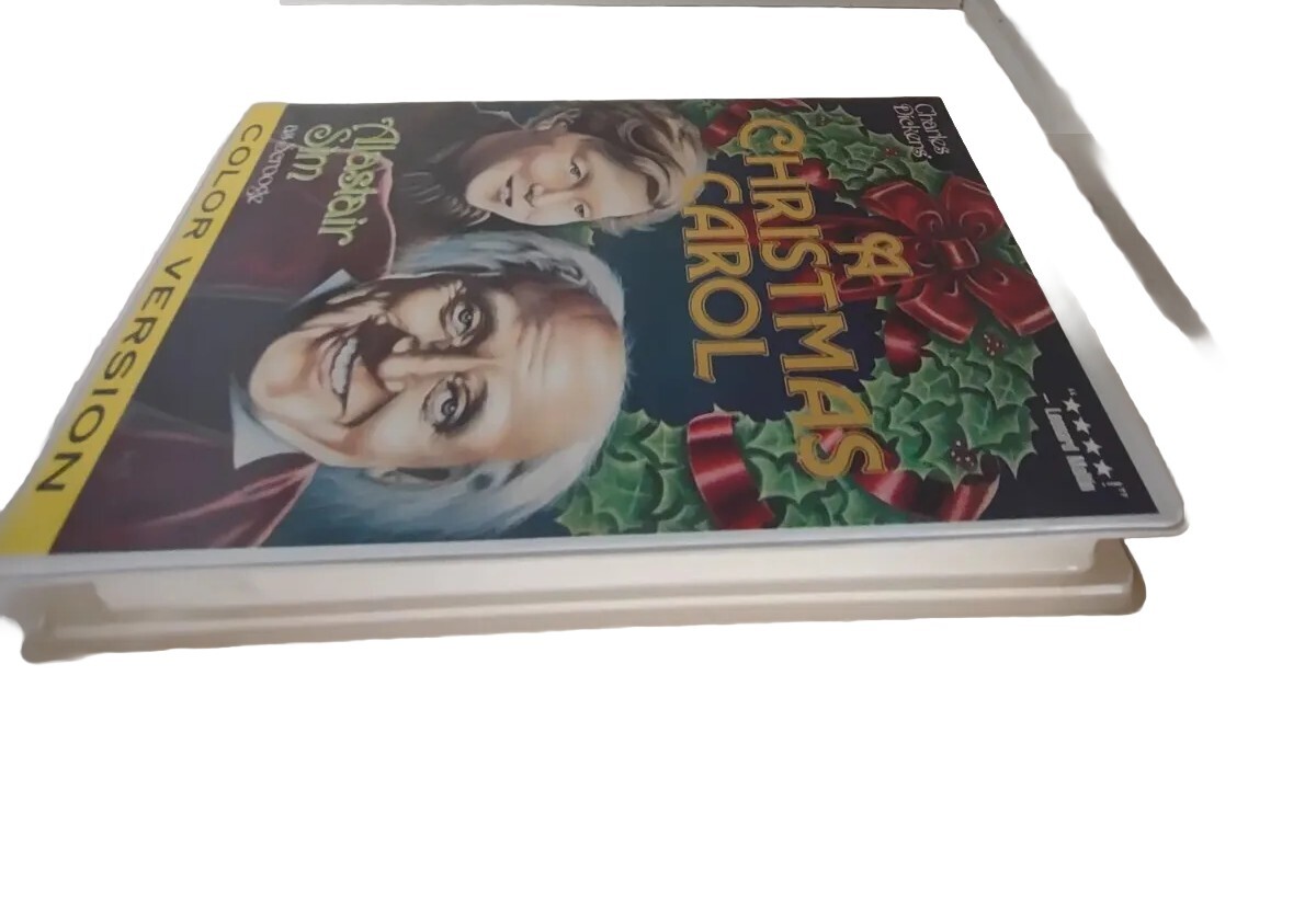 Vtg Charles Dickens A Christmas Carol Color Version 1994 Vhs Collectible Movie