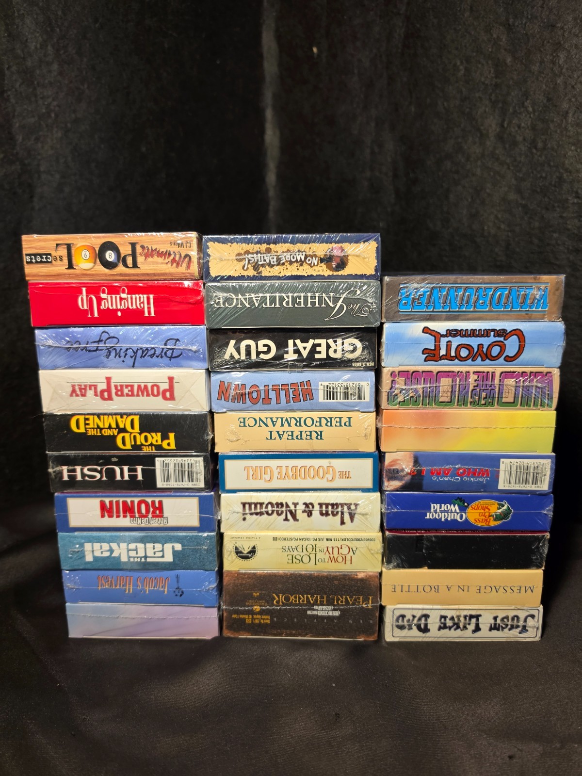 LOT OF 28 SEALED VHS Tapes Brand New Never Opened Various Titles & Genres