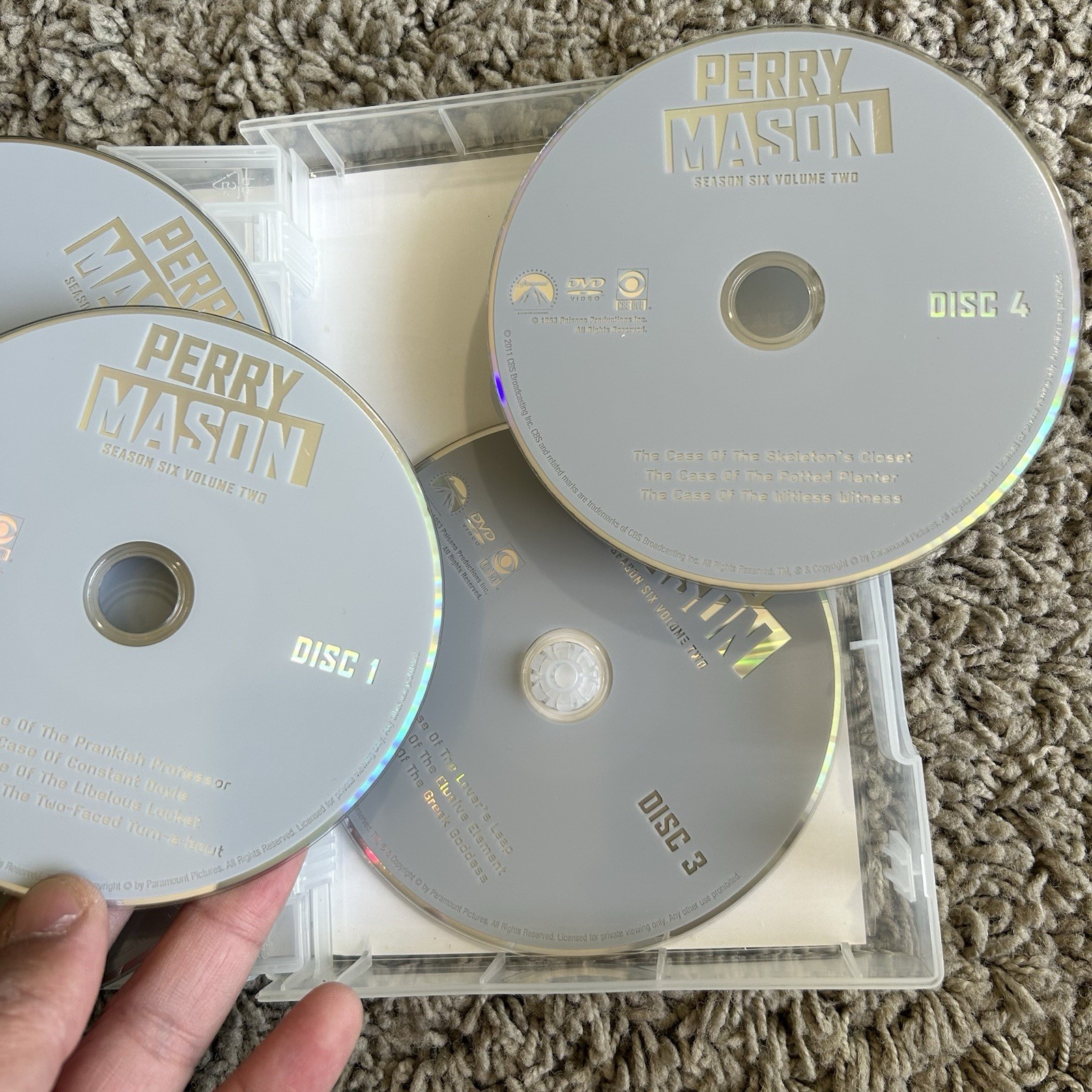 Perry Mason Series Atty. At Law DVD Set Seasons 1-9 ( Missing 2 Disc) See Photos