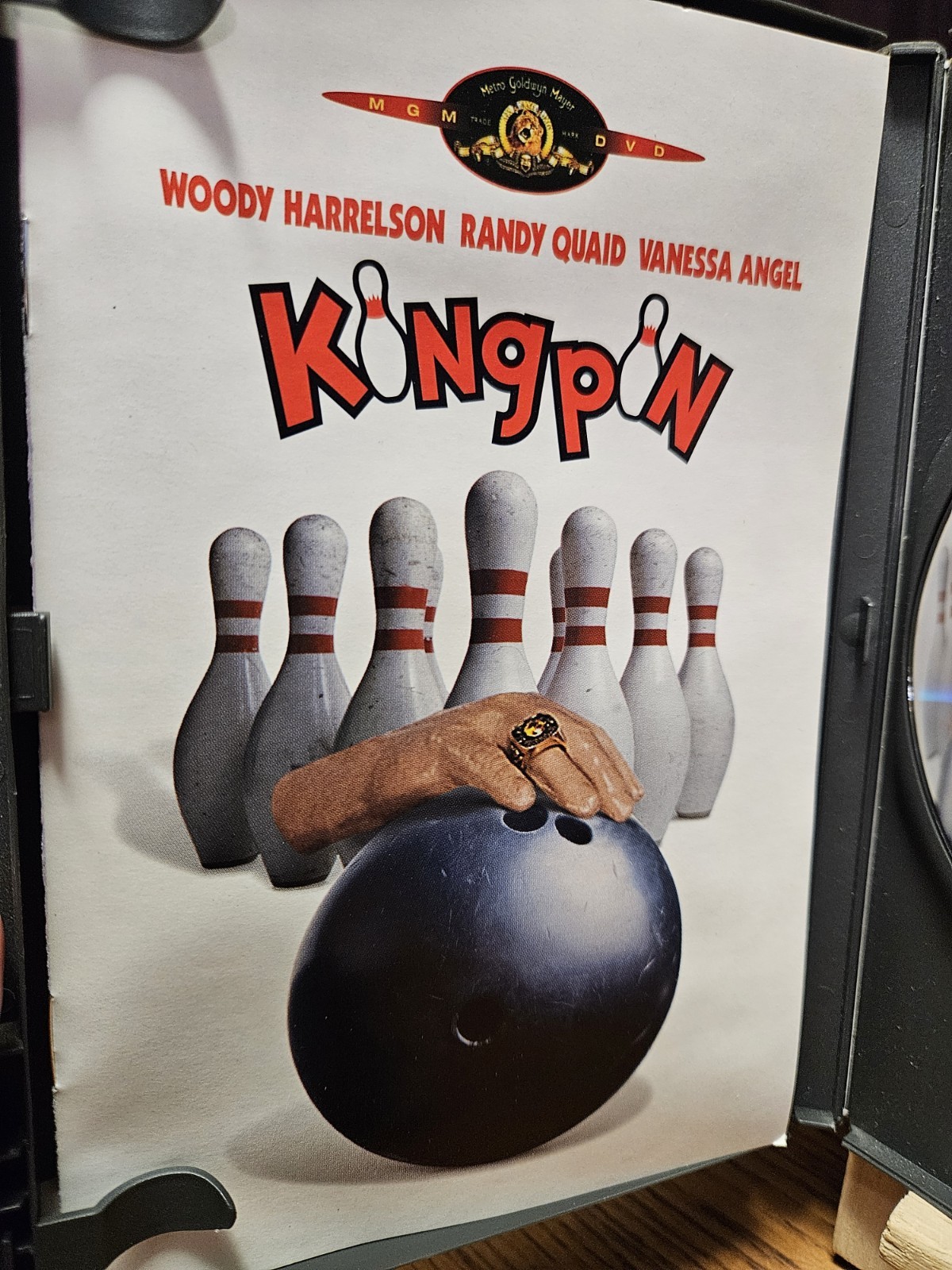 Kingpin DVD 1996 Woody Harrelson Randy Quaid Vanessa Angel (Duel-Side WS And FS)