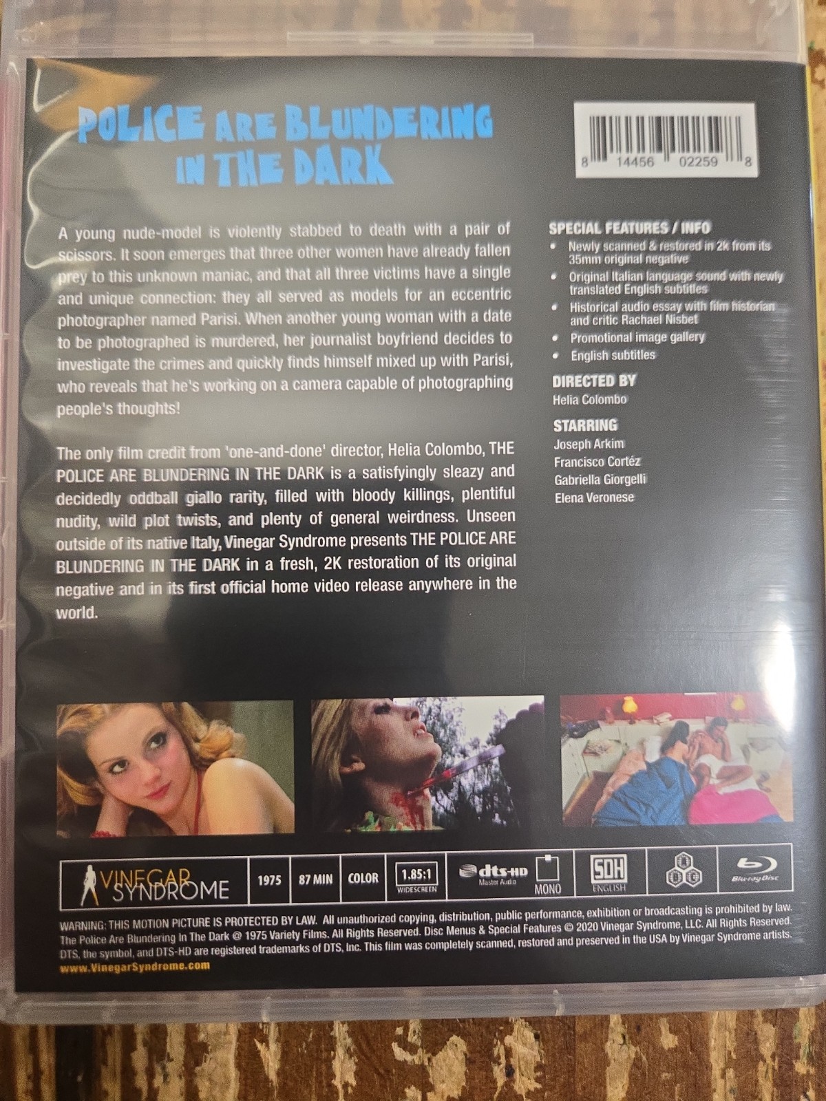 Forgotten Gialli Volume 1 Blu-ray Vinegar Syndrome Limited Edition Box Set RARE!