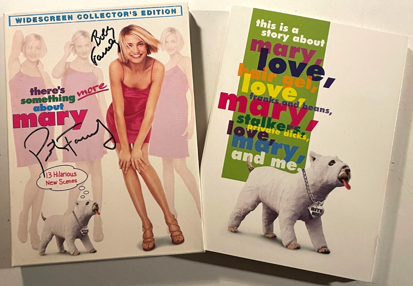 USED GREAT There’s Something About Mary DVD SIGNED BY PETER & BOBBY FARRELLY
