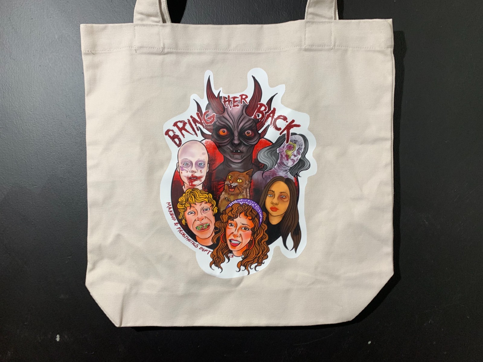 Bring Her Back Makeup FX & Prosthetics Film Crew Tote Bag A24 Australian horror