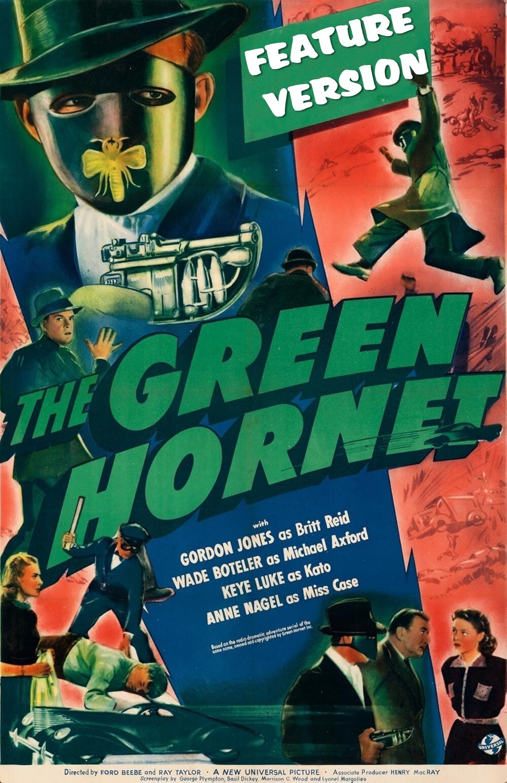 THE GREEN HORNET RARE FEATURE VERSION OF THE 1939 GREEN HORNET SERIAL