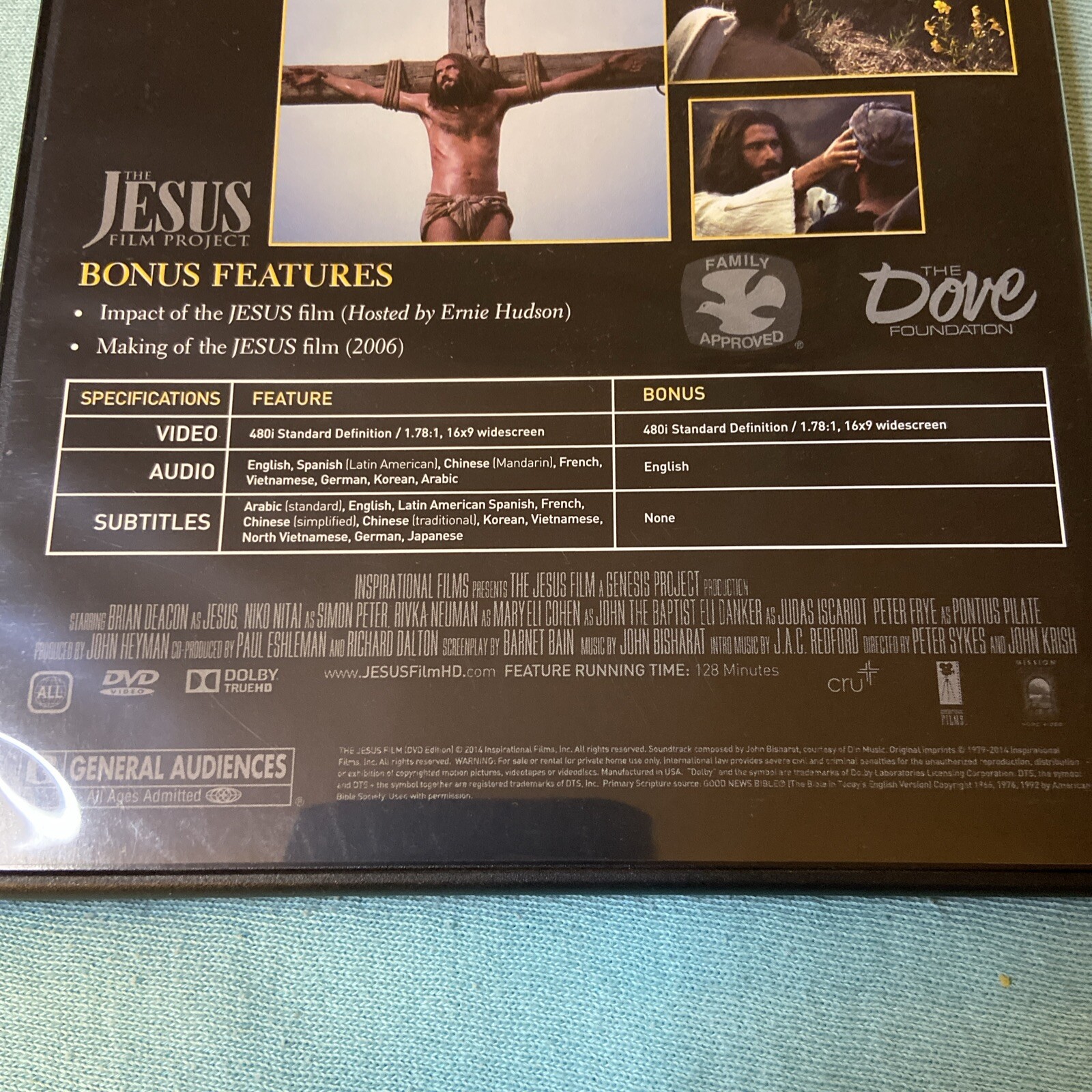 The Jesus Film Dvd Christian Spiritual 35th Anniversary Edition Dove Foundation