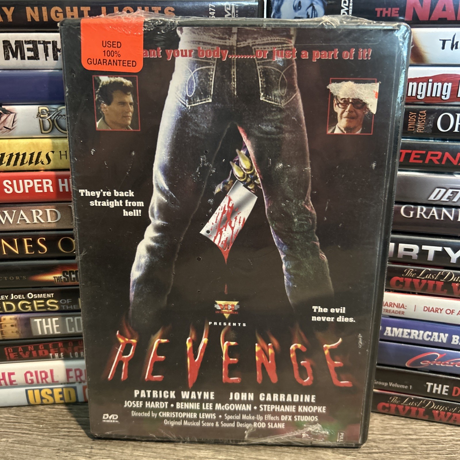Revenge DVD Rare OOP, Patrick Wayne 1986 Horror Special Ed. Buy 1 Get 1 Free-R